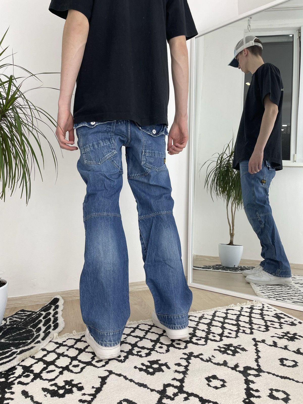 G-Star × Vintage Vintage G Star Raw jeans 30x32 denim blue double knee Size US 30 / EU 46 - 2 Thumbnail