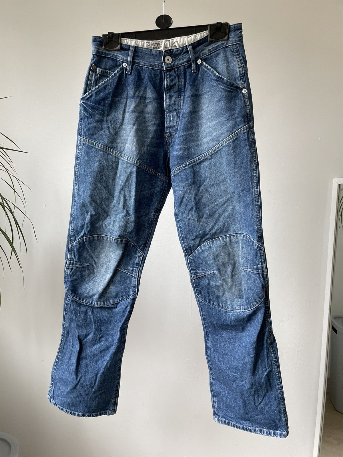G-Star × Vintage Vintage G Star Raw jeans 30x32 denim blue double knee Size US 30 / EU 46 - 4 Thumbnail