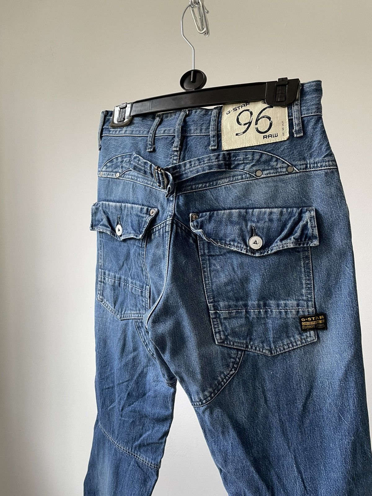 G-Star × Vintage Vintage G Star Raw jeans 30x32 denim blue double knee Size US 30 / EU 46 - 7 Thumbnail