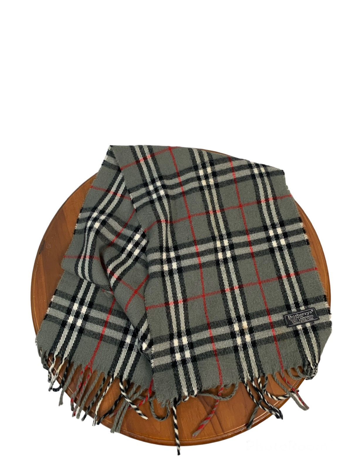 Burberry Vintage Burberrys Nova Check Lambswool Scarf Size ONE SIZE - 1 Thumbnail