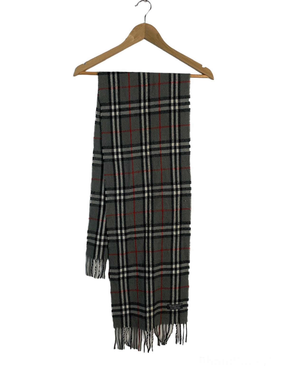 Burberry Vintage Burberrys Nova Check Lambswool Scarf Size ONE SIZE - 2 Thumbnail