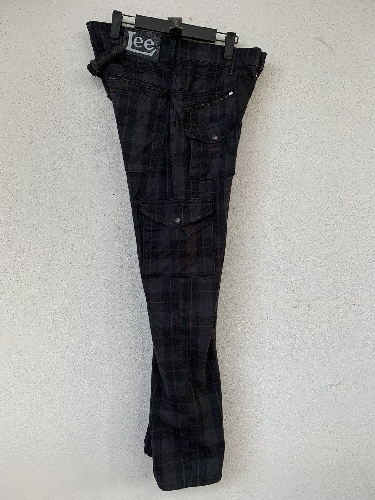 Japanese Brand × Lee × Vintage Vintage Lee Chekered Cargo Pant Back Buckle Size US 32 / EU 48 - 2 Thumbnail