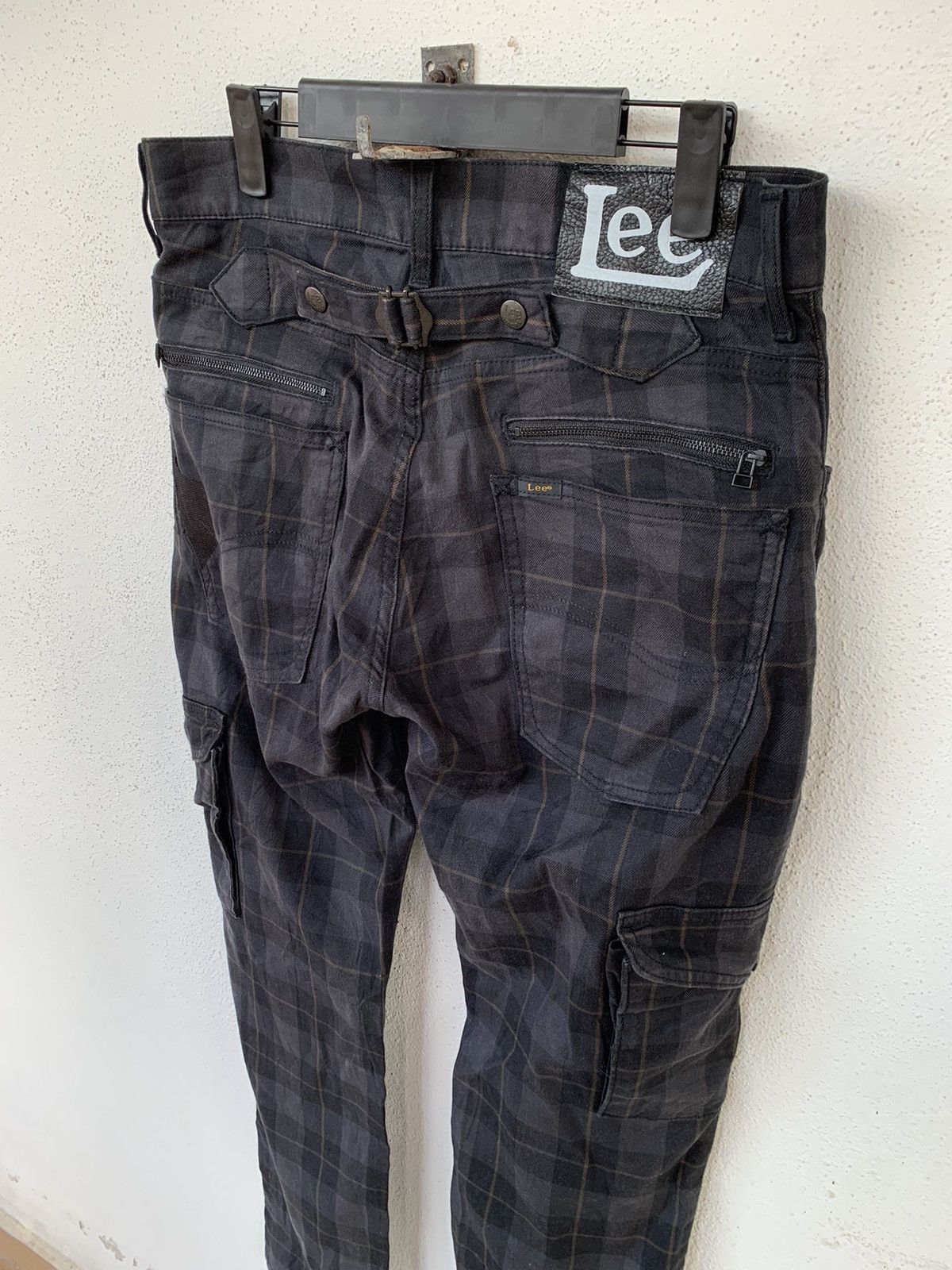 Japanese Brand × Lee × Vintage Vintage Lee Chekered Cargo Pant Back Buckle Size US 32 / EU 48 - 5 Thumbnail