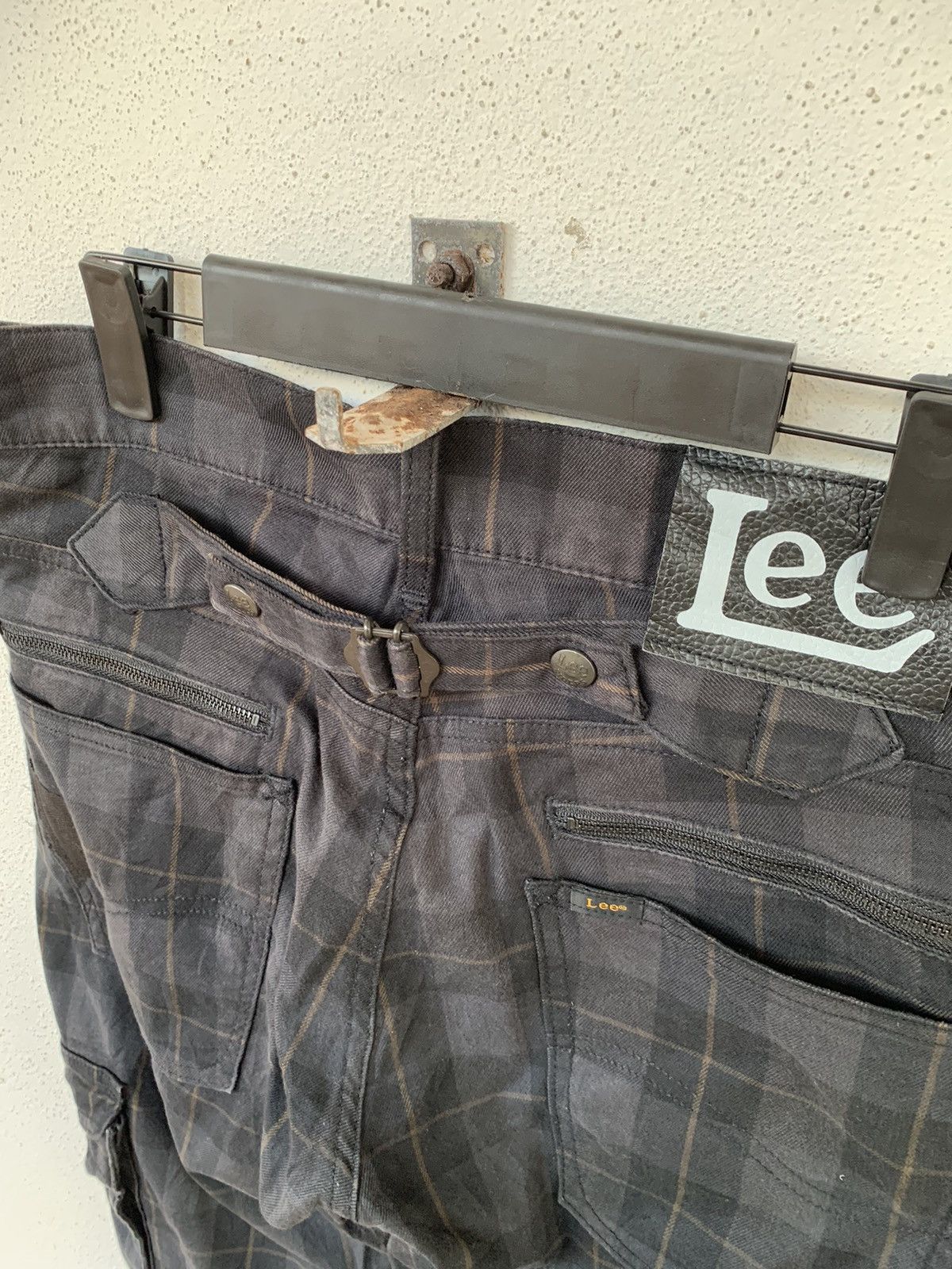 Japanese Brand × Lee × Vintage Vintage Lee Chekered Cargo Pant Back Buckle Size US 32 / EU 48 - 8 Thumbnail