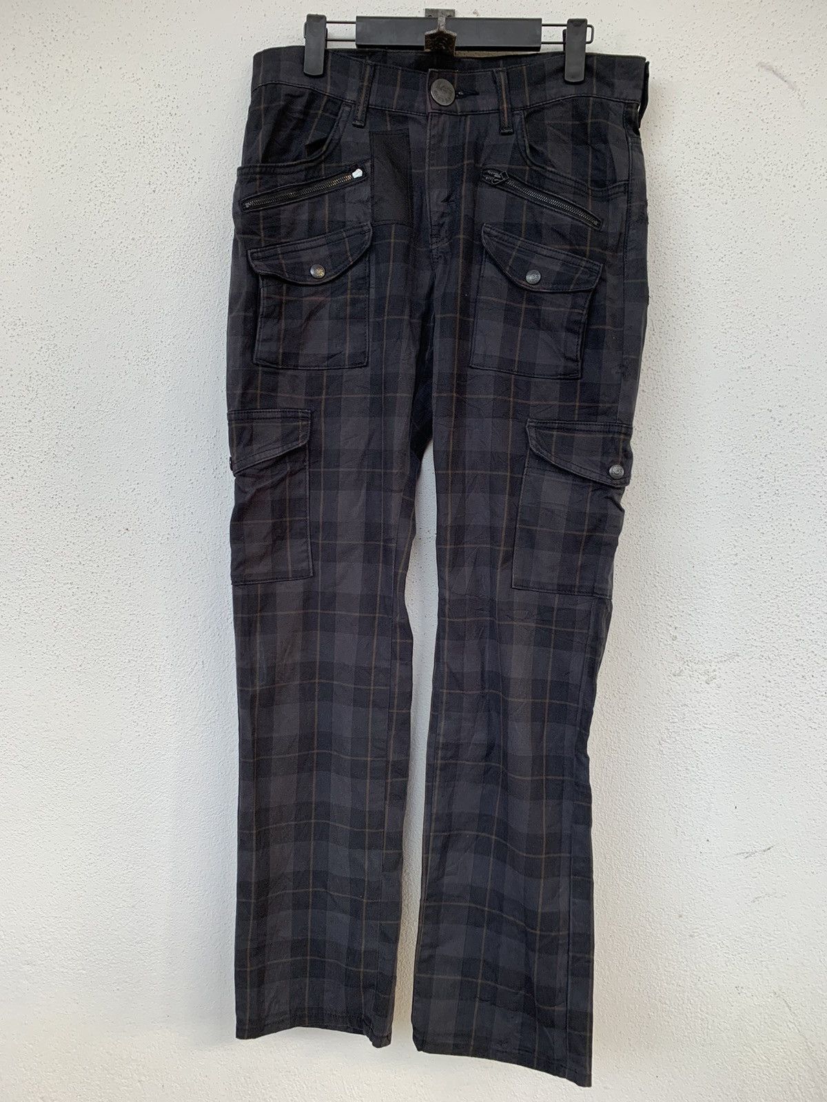 Japanese Brand × Lee × Vintage Vintage Lee Chekered Cargo Pant Back Buckle Size US 32 / EU 48 - 1 Thumbnail