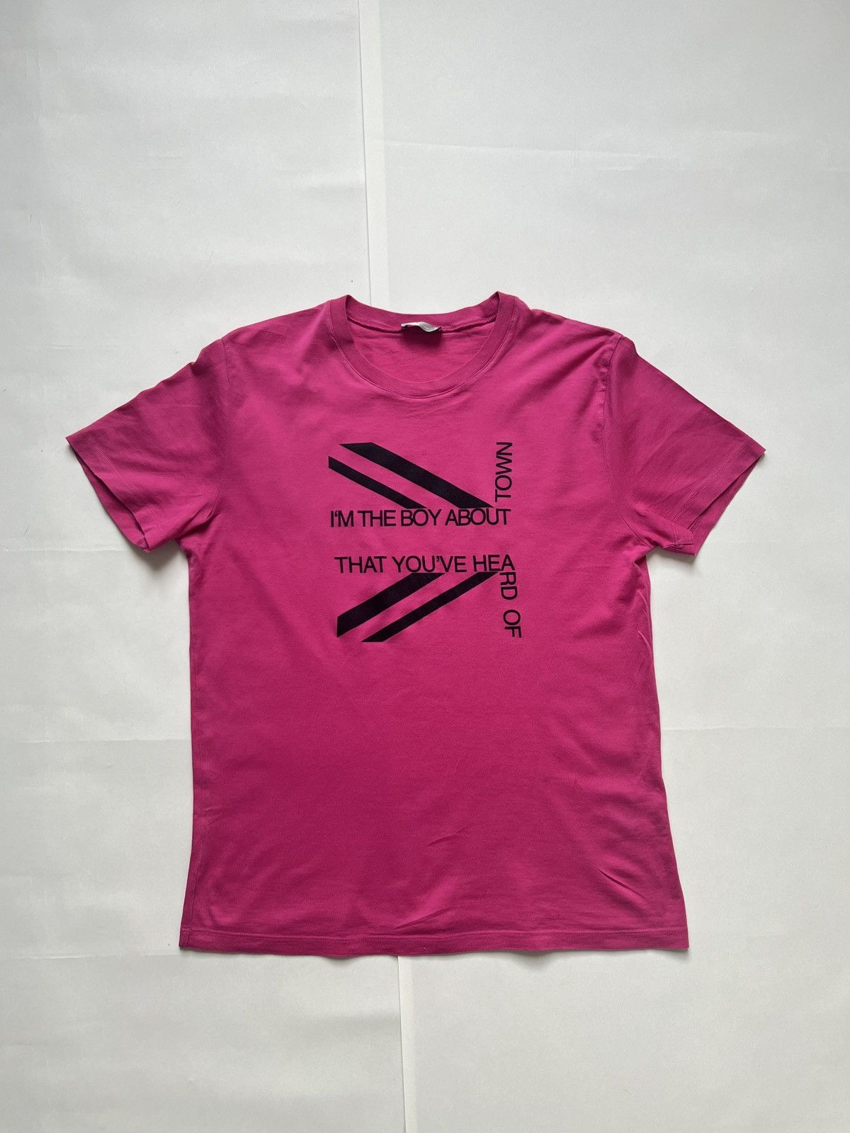 image of Ss06 Dior Homme “I Am The Boy About Town” in Pink, Men's (Size Medium)