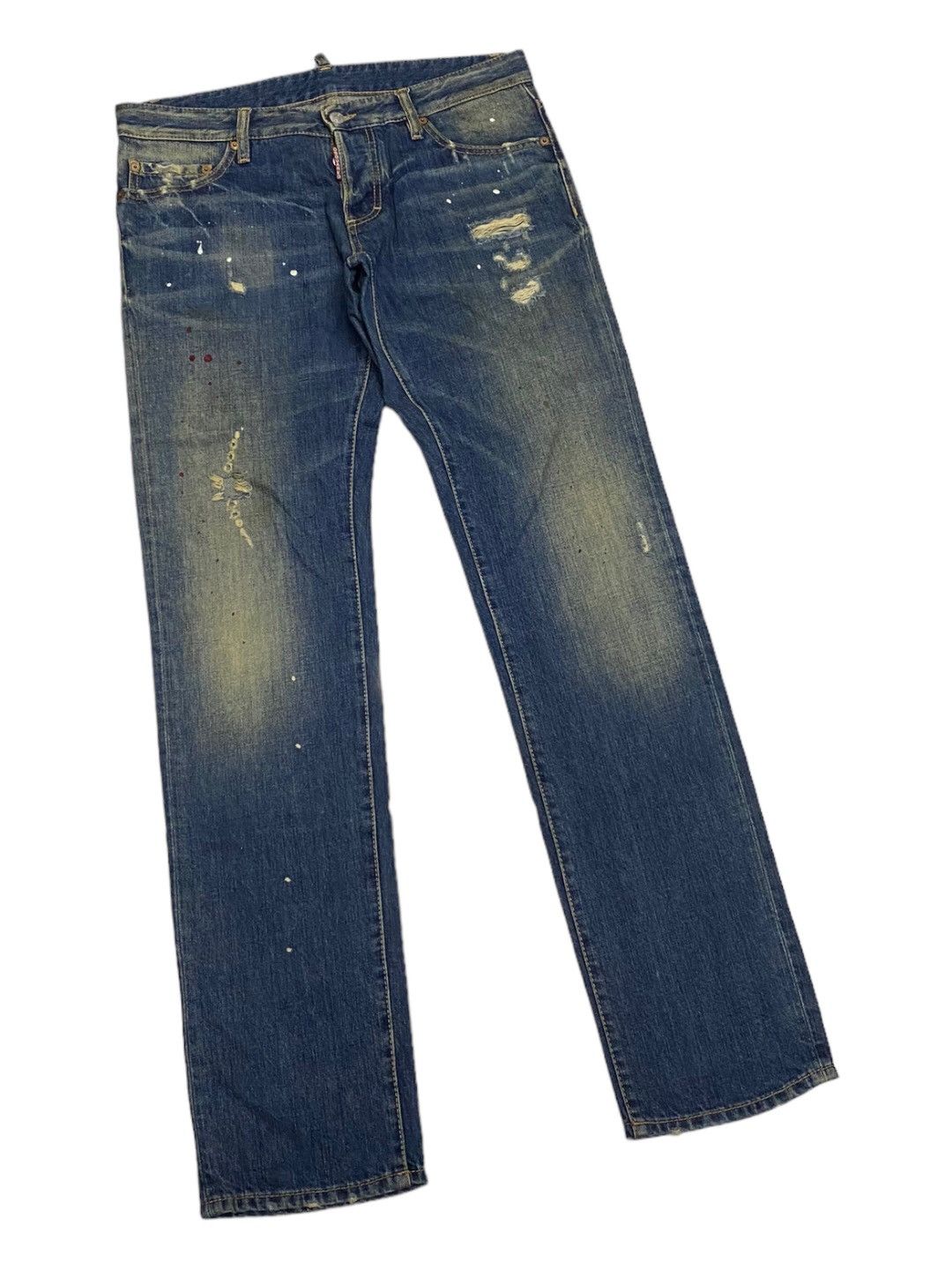Dsquared2 DSQUARED2 MADE IN ITALY DISTRESSED DENIM PANTS RARE DESIGN Size US 35 - 3 Thumbnail