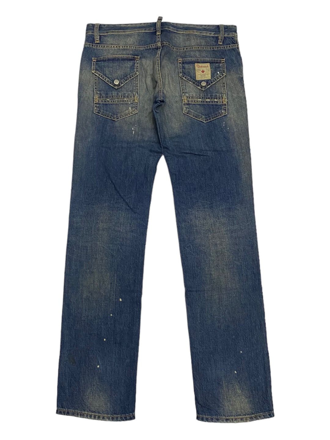 Dsquared2 DSQUARED2 MADE IN ITALY DISTRESSED DENIM PANTS RARE DESIGN Size US 35 - 2 Thumbnail