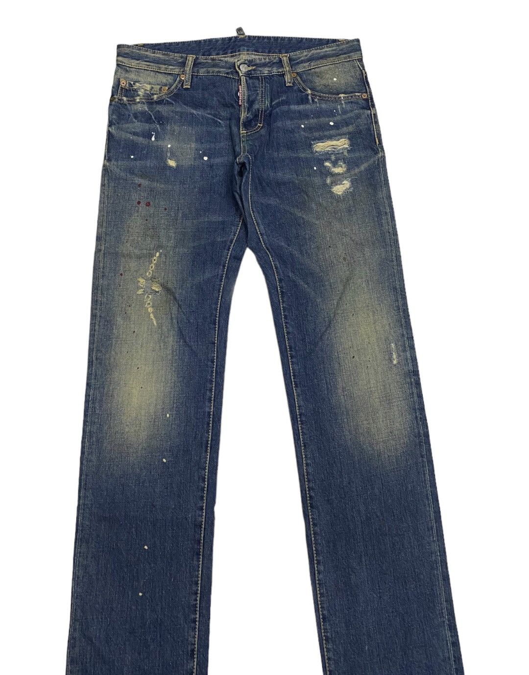 Dsquared2 DSQUARED2 MADE IN ITALY DISTRESSED DENIM PANTS RARE DESIGN Size US 35 - 5 Thumbnail