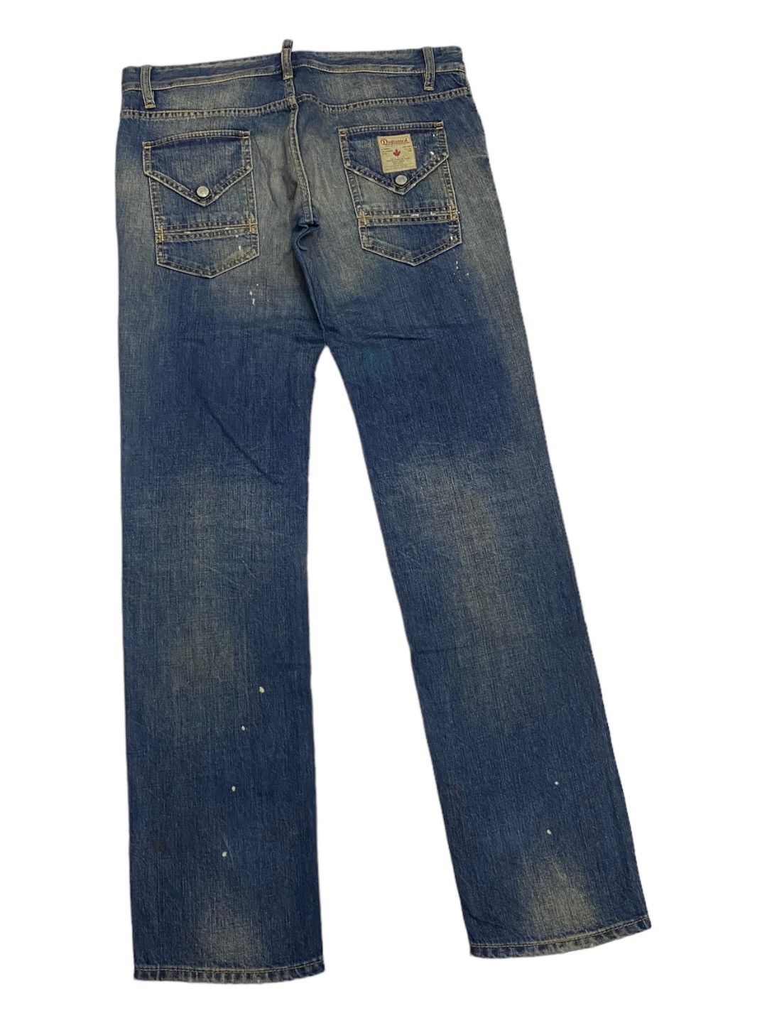 Dsquared2 DSQUARED2 MADE IN ITALY DISTRESSED DENIM PANTS RARE DESIGN Size US 35 - 4 Thumbnail