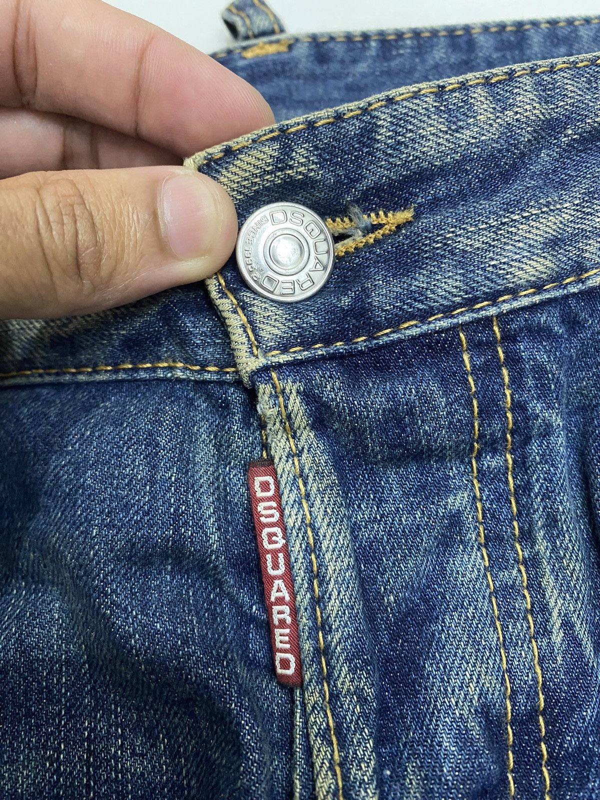 Dsquared2 DSQUARED2 MADE IN ITALY DISTRESSED DENIM PANTS RARE DESIGN Size US 35 - 12 Thumbnail