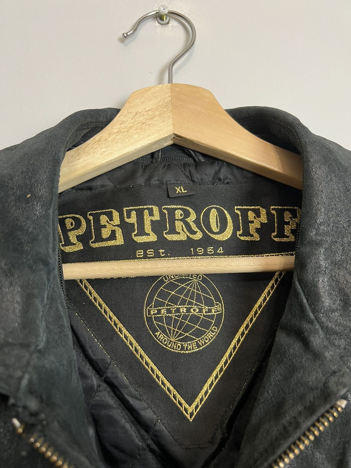 Vintage Vintage 90s Petrof Genuine Real Leather Rare Jacket XL Size US XL / EU 56 / 4 - 9 Thumbnail