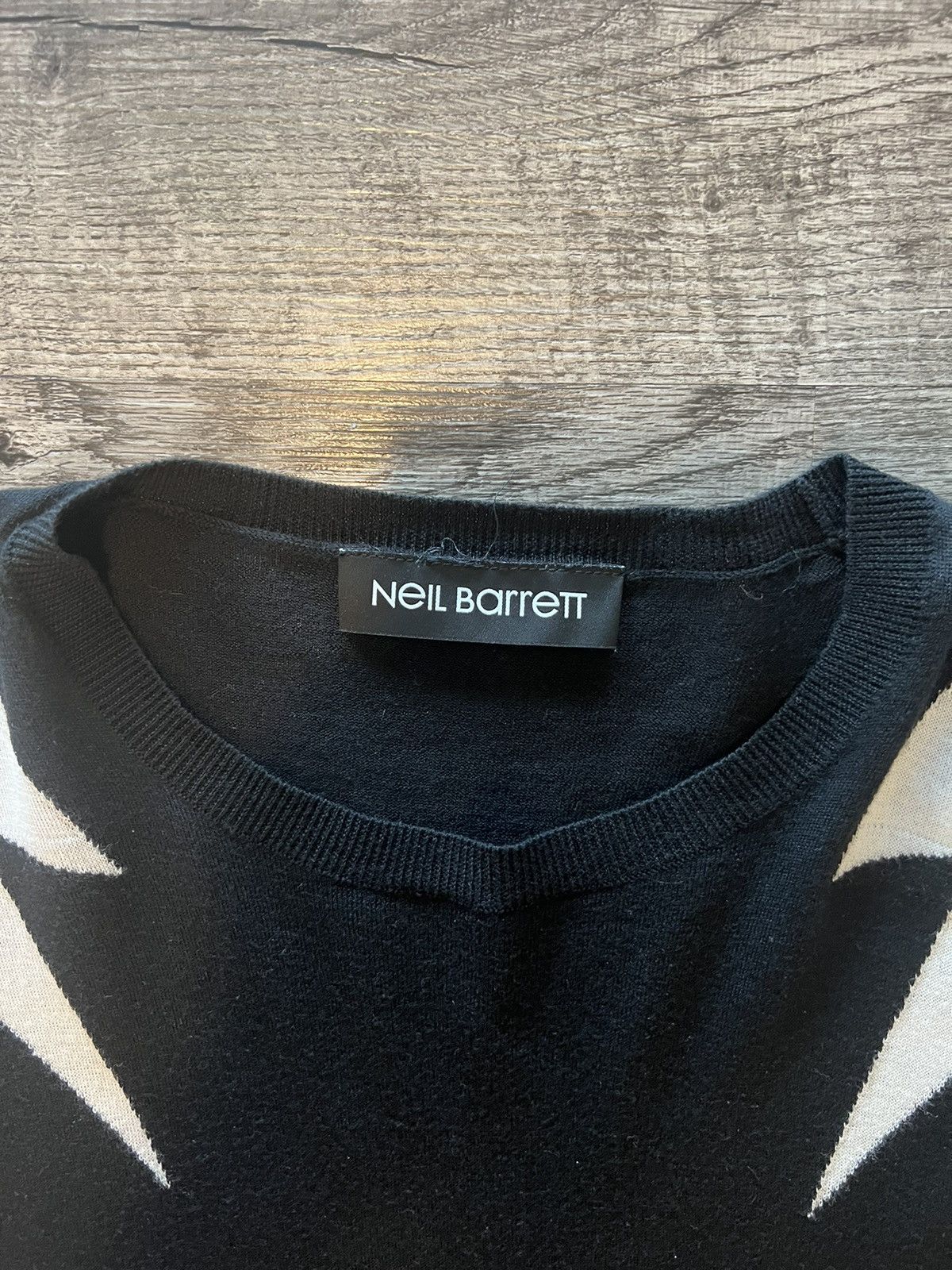 Neil Barrett Neil Barrett Thunderbolt Knit Sweater Size XL Size US XL / EU 56 / 4 - 4 Thumbnail