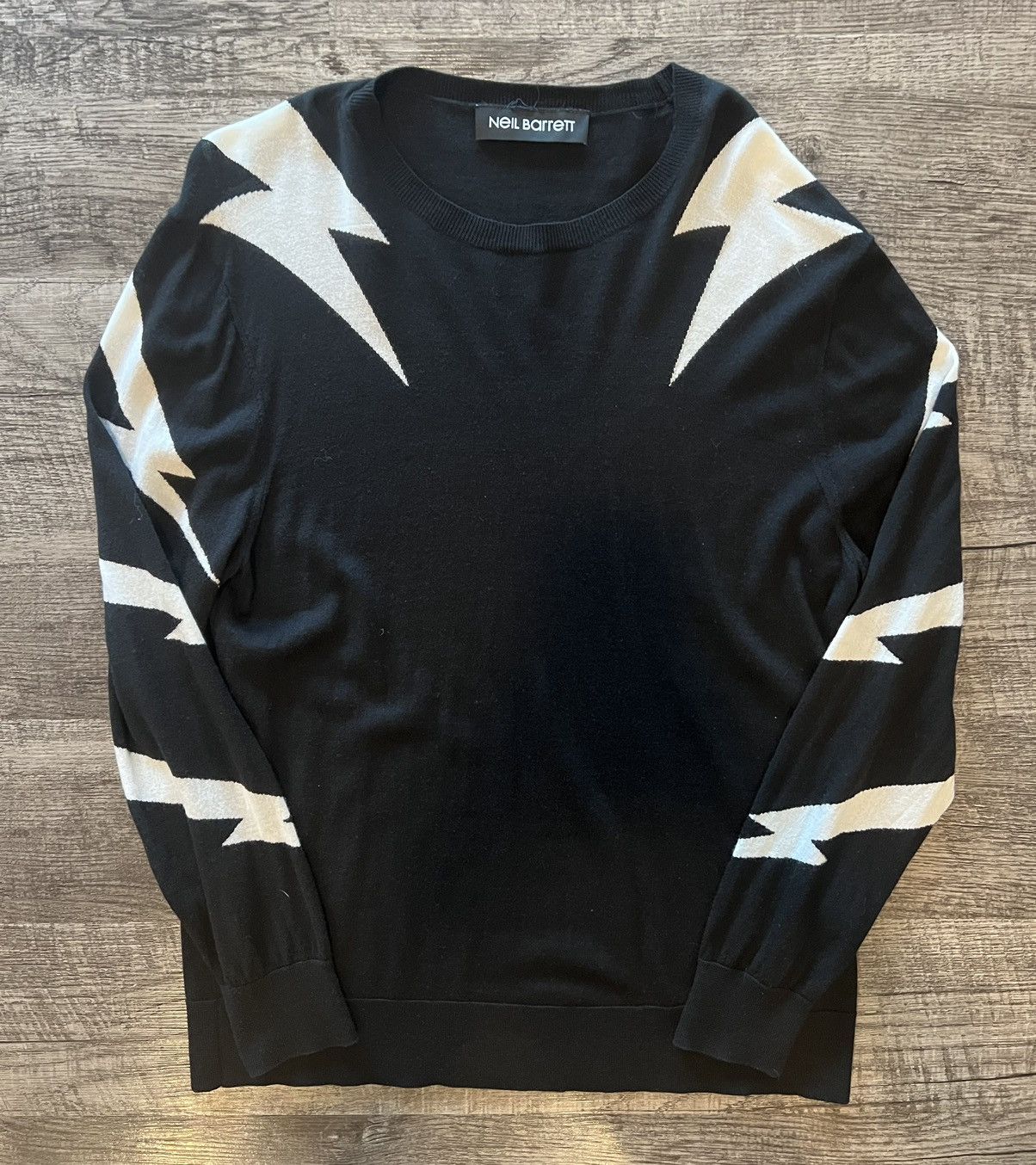 Neil Barrett Neil Barrett Thunderbolt Knit Sweater Size XL Size US XL / EU 56 / 4 - 2 Thumbnail