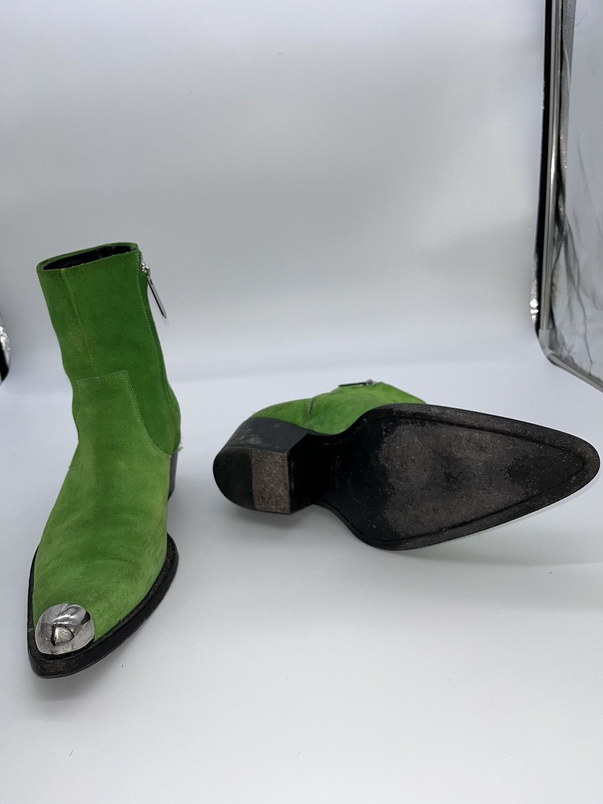Calvin klein green boots shop