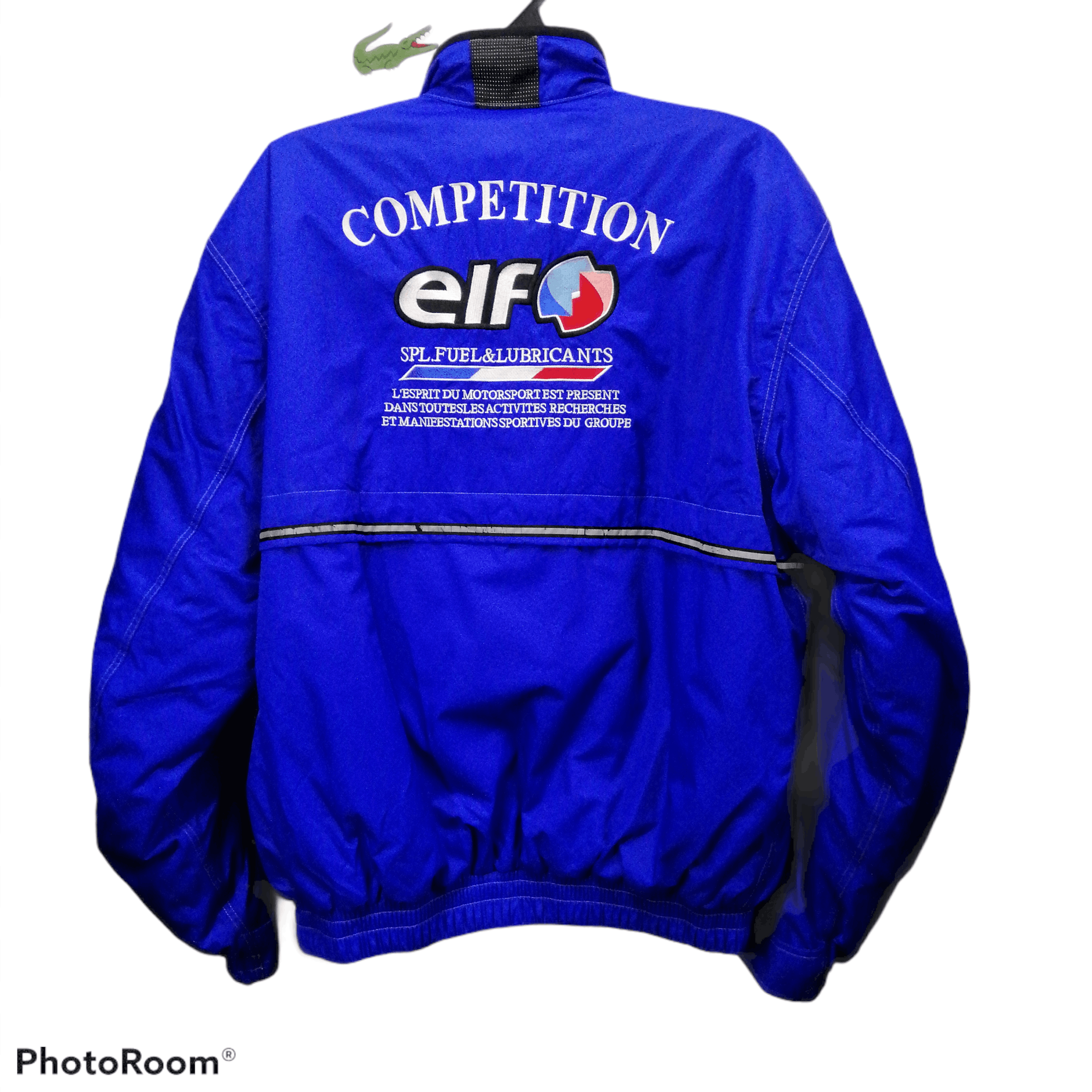 image of All Sport x Bomber Jacket Elf Moto Sport Competition Blue Jacket, Men's (Size 2XL)