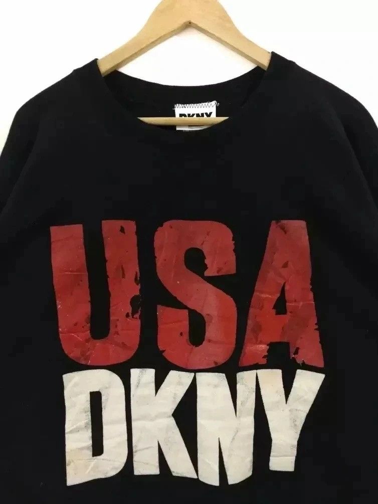 DKNY × Vintage Vintage 90s DKNY Sweatshirt Donna Karan New York Size US L / EU 52-54 / 3 - 3 Thumbnail