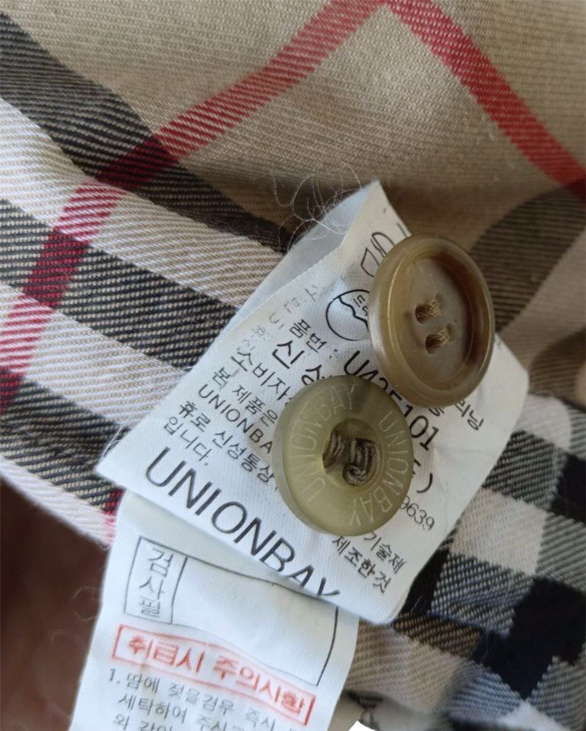 UNIONBAY Vintage Union Bay Nova Check Trech Coat Size US L / EU 52-54 / 3 - 6 Thumbnail