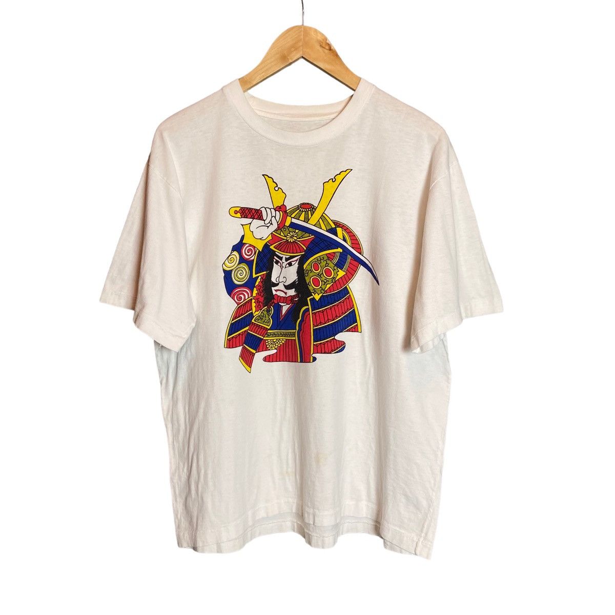Vintage 80s Samurai Japanese Swordsman Single Stitch Tee