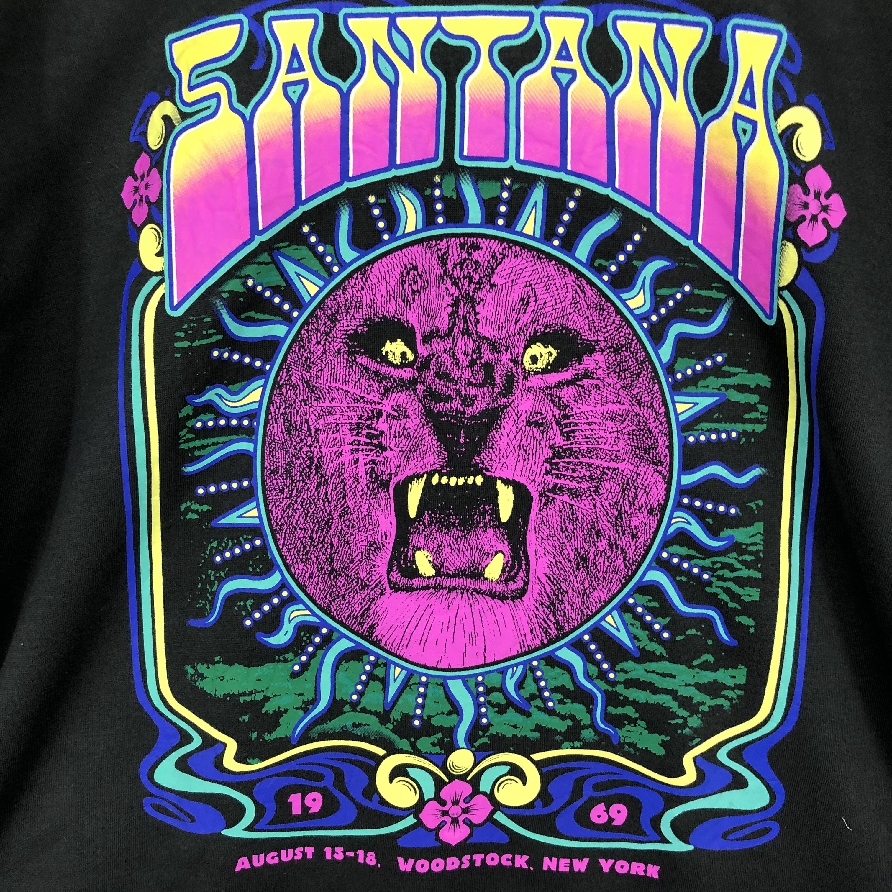 Band Tees Carlos Santana Woodstock New York Crewneck Sweatshirt Size US XXL / EU 58 / 5 - 2 Thumbnail