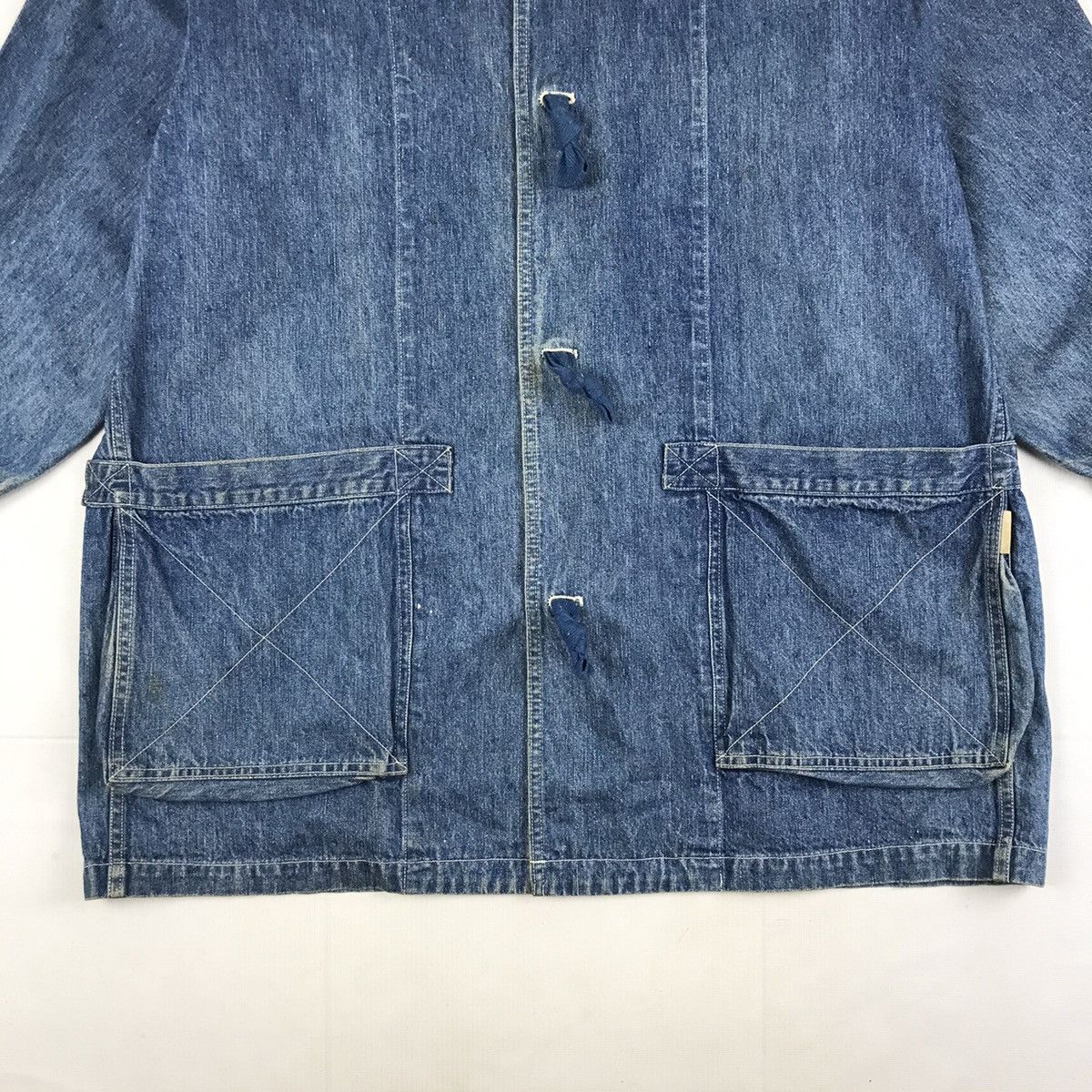 Issey Miyake Issey Miyake Oversized Denim Trench jacket Size US L / EU 52-54 / 3 - 4 Thumbnail