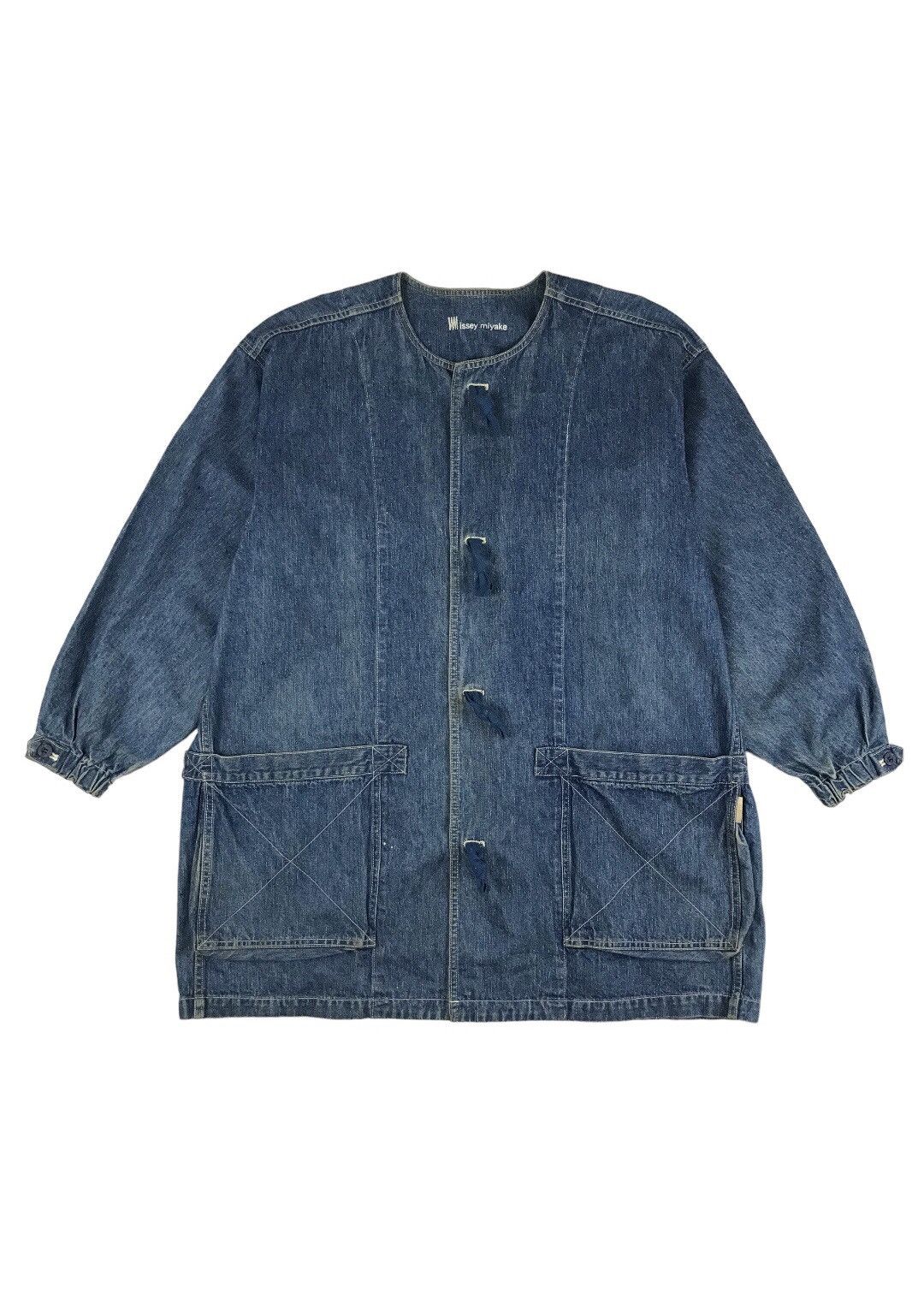 Issey Miyake Issey Miyake Oversized Denim Trench jacket Size US L / EU 52-54 / 3 - 1 Thumbnail