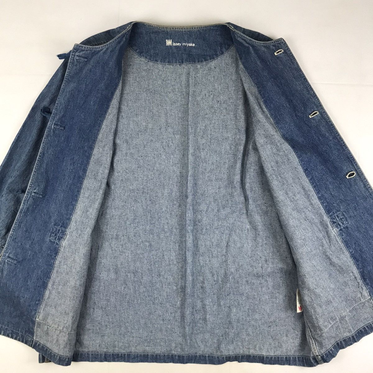 Issey Miyake Issey Miyake Oversized Denim Trench jacket Size US L / EU 52-54 / 3 - 9 Thumbnail