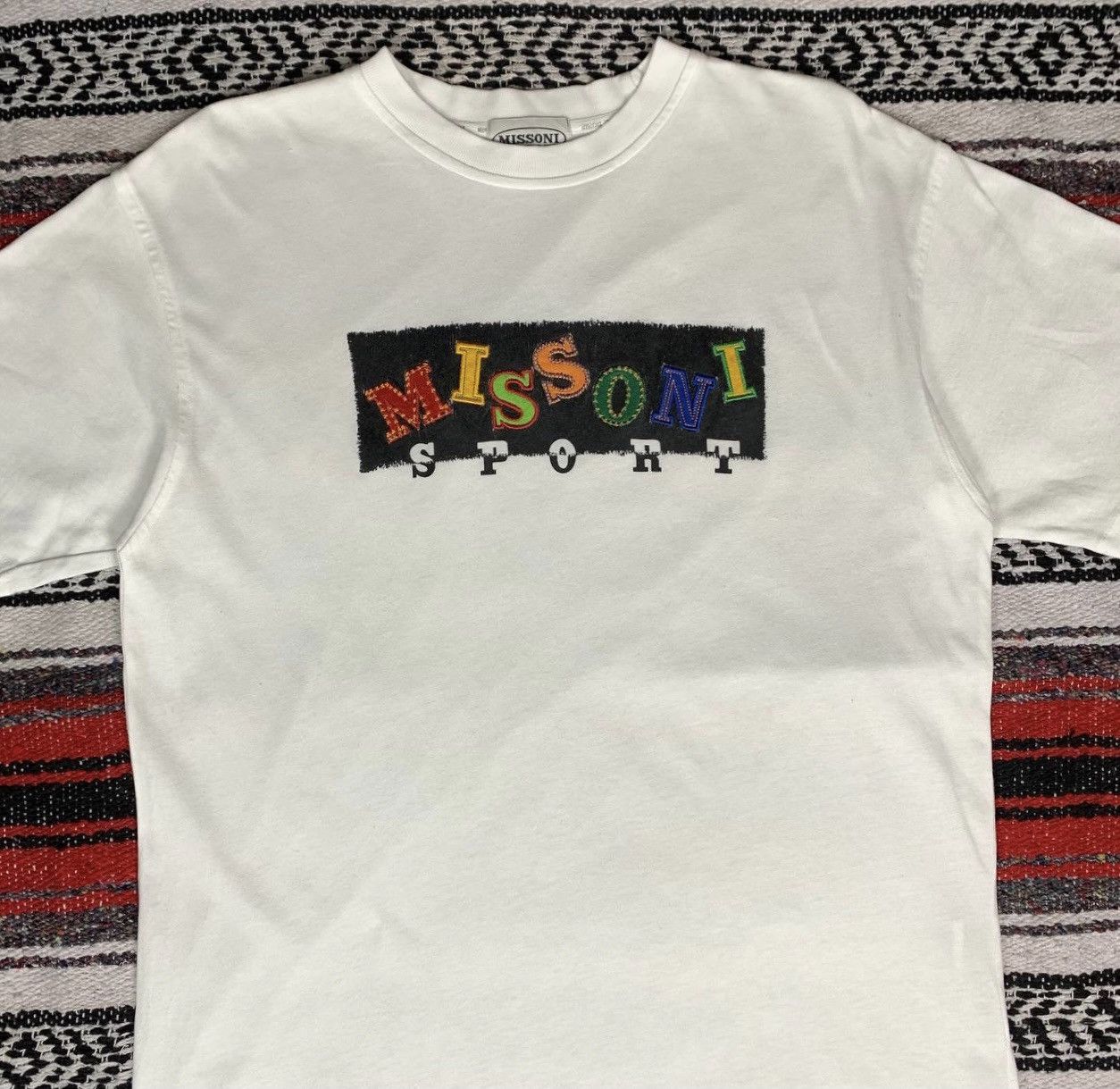 Missoni 💥Rare💥90s Vintage Missoni Sport Shirt Embroidery Spellout Size US L / EU 52-54 / 3 - 3 Thumbnail
