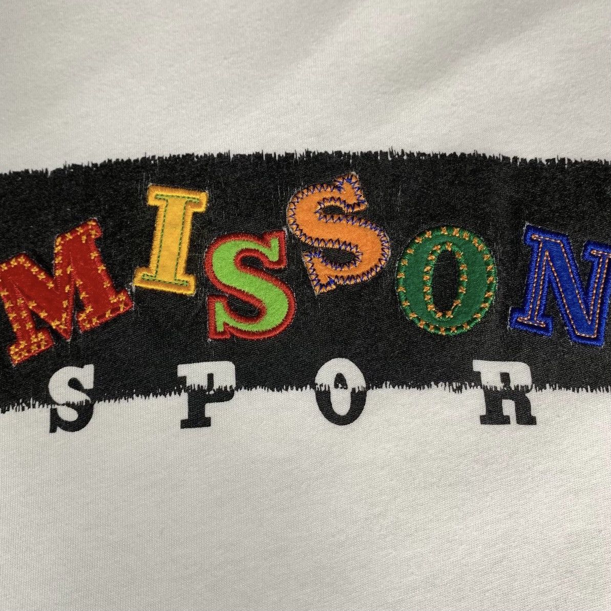 Missoni 💥Rare💥90s Vintage Missoni Sport Shirt Embroidery Spellout Size US L / EU 52-54 / 3 - 5 Thumbnail