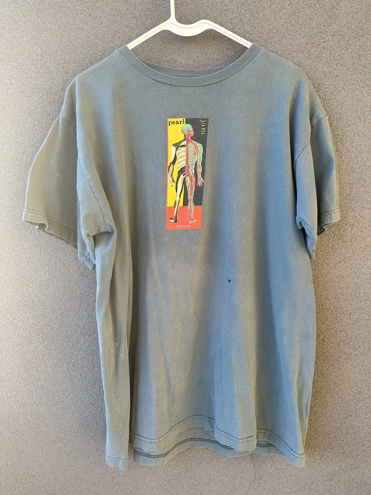 Vintage VINTAGE 90s PEARL JAM NERVOUS BAND TEE SHIRT LARGE | Grailed