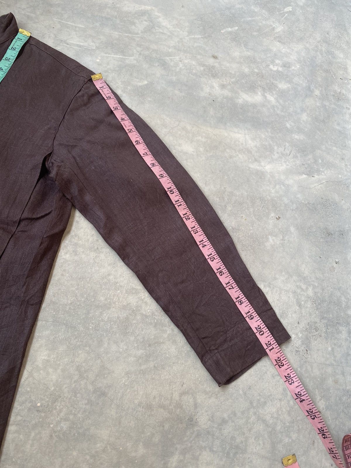 Designer × Issey Miyake × Japanese Brand Issey Miyake Plantation Embroidery Linen Jacket Men Size US M / EU 48-50 / 2 - 10 Thumbnail
