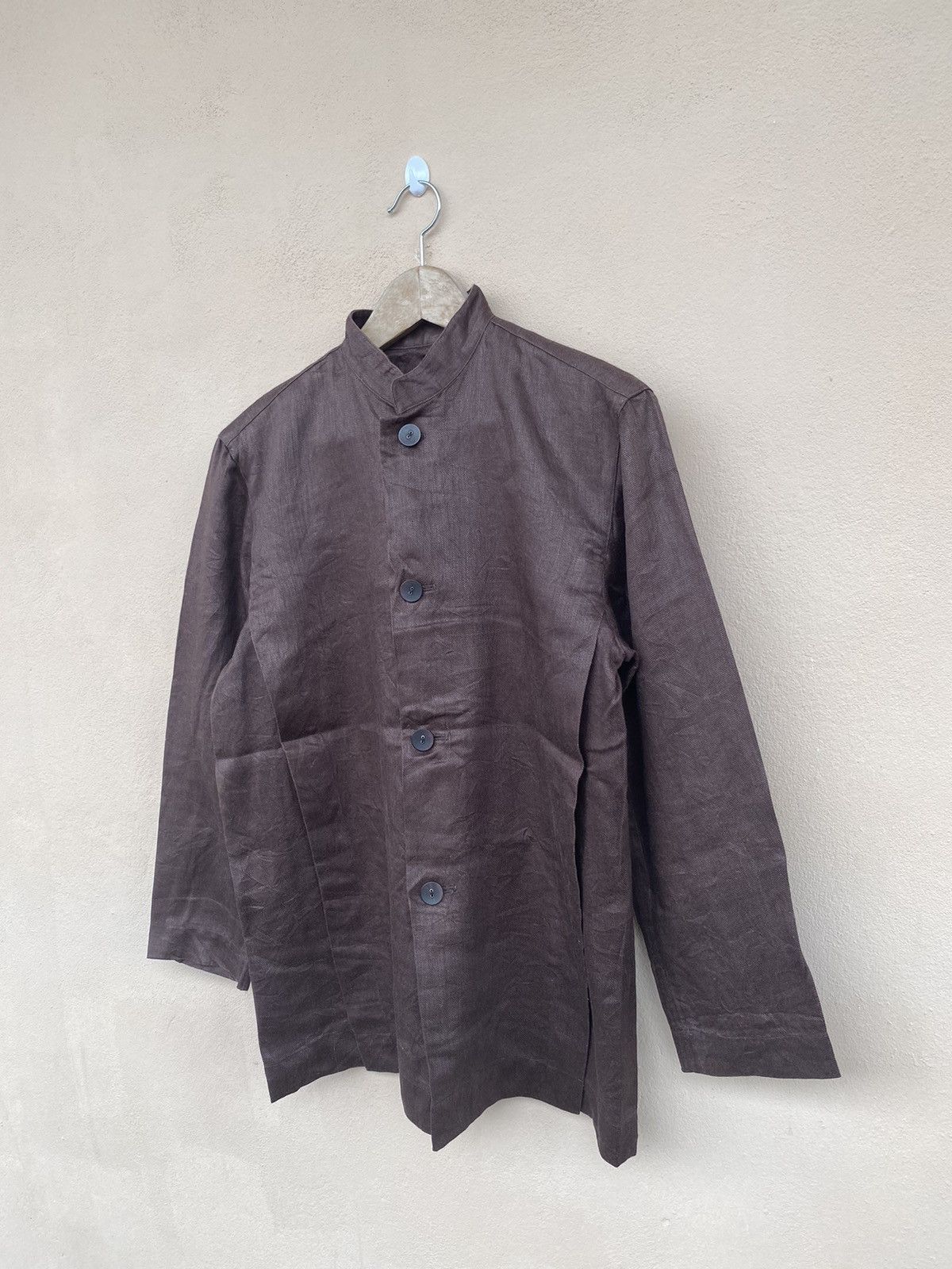 Designer × Issey Miyake × Japanese Brand Issey Miyake Plantation Embroidery Linen Jacket Men Size US M / EU 48-50 / 2 - 2 Thumbnail