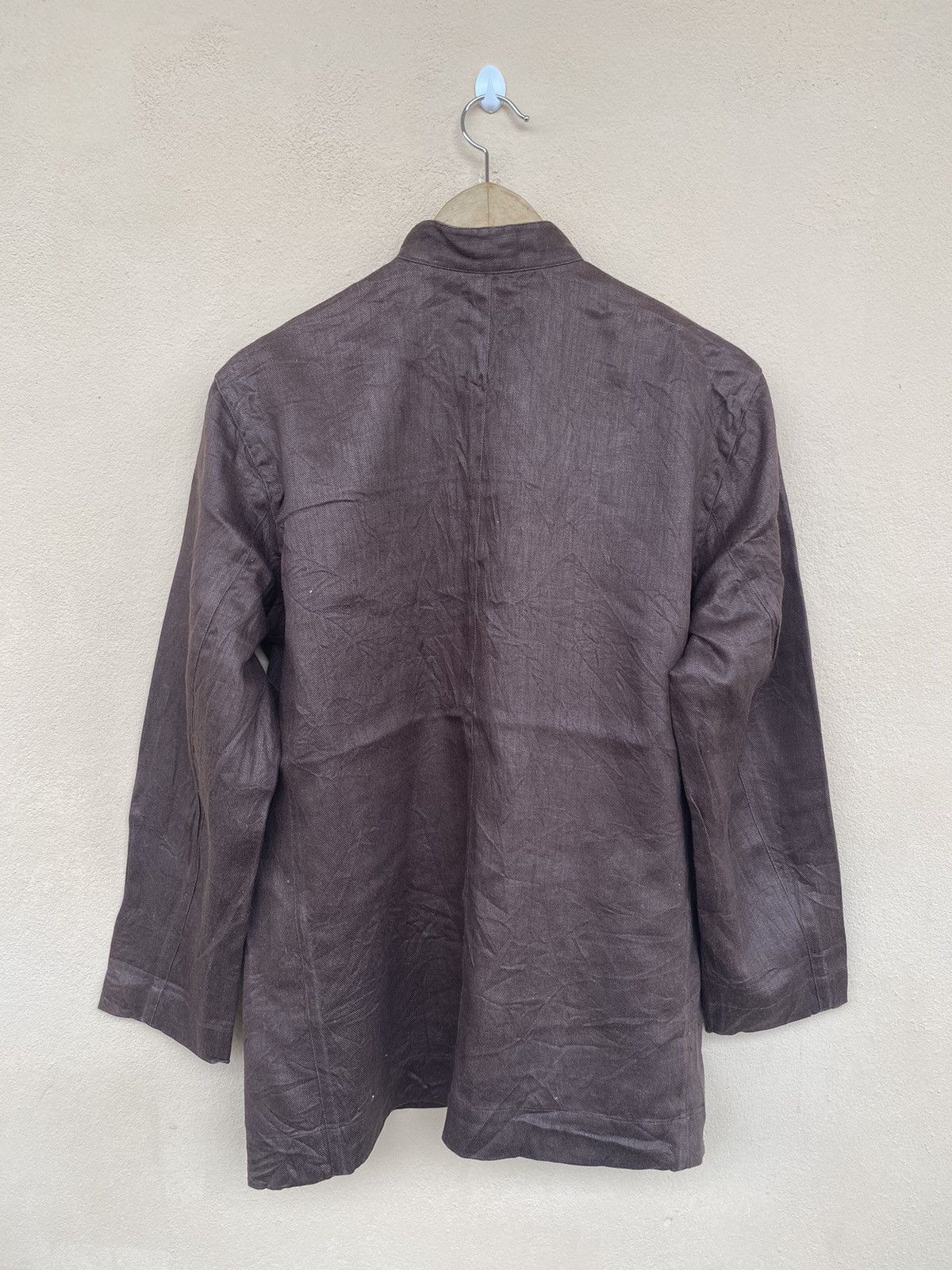 Designer × Issey Miyake × Japanese Brand Issey Miyake Plantation Embroidery Linen Jacket Men Size US M / EU 48-50 / 2 - 7 Thumbnail