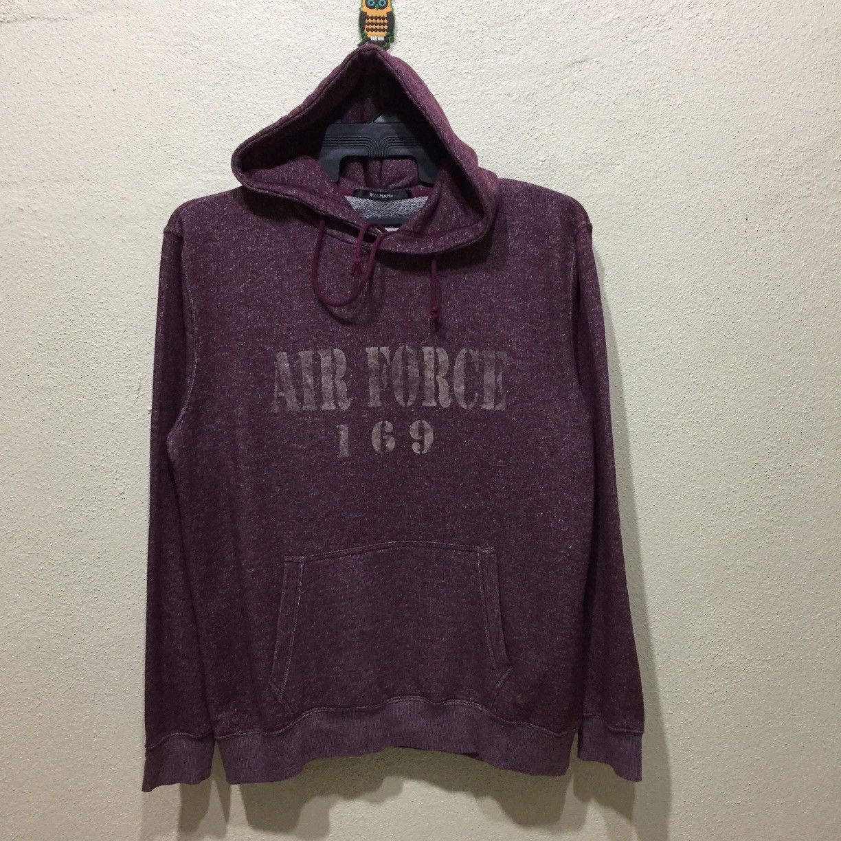 Japanese Brand VALMAN Hoodie spellout AIR FORCE 169 size L Size US L / EU 52-54 / 3 - 1 Thumbnail