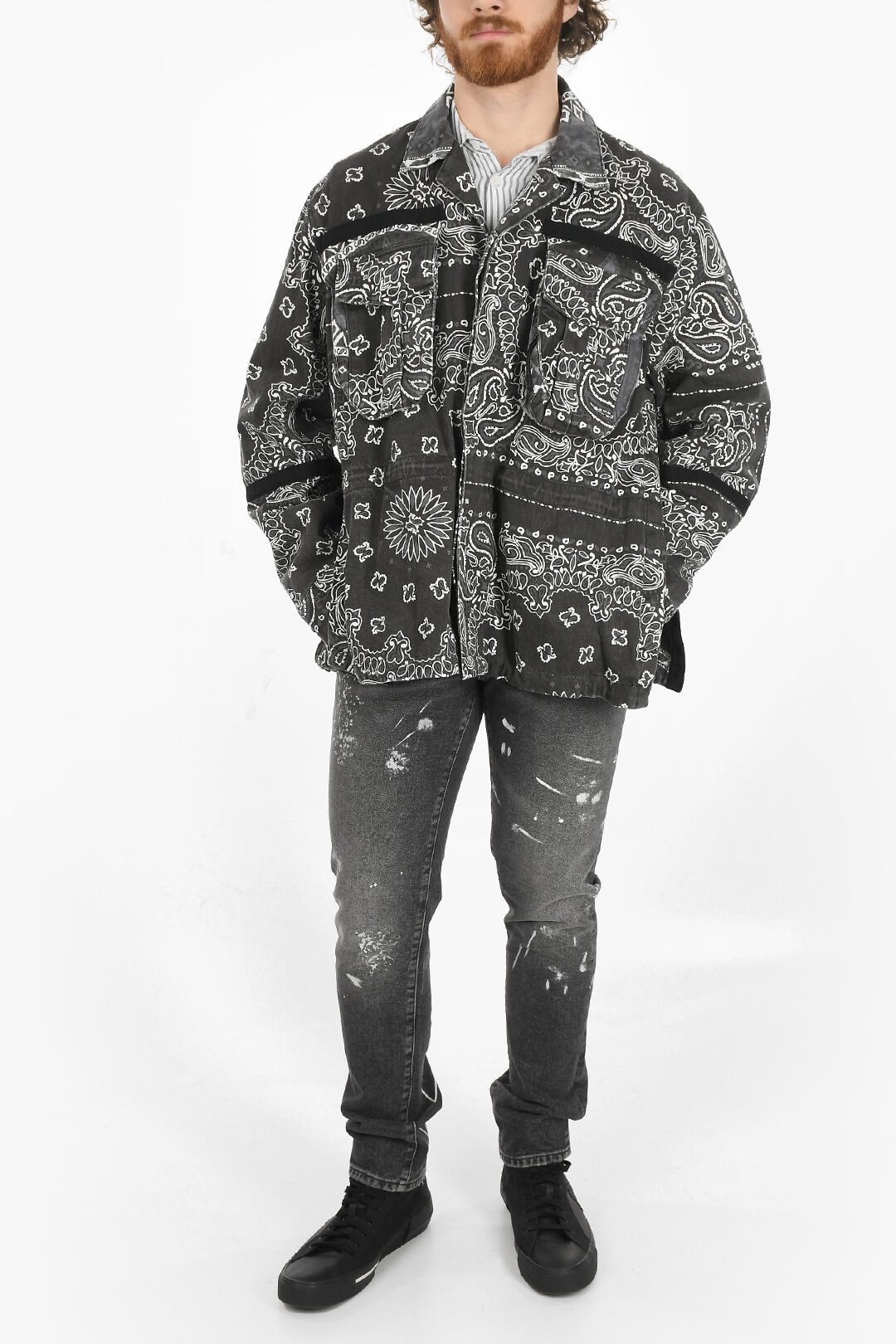 Sacai og1mm0323 Denim Jackets in Gray Size US XL / EU 56 / 4 - 5 Thumbnail