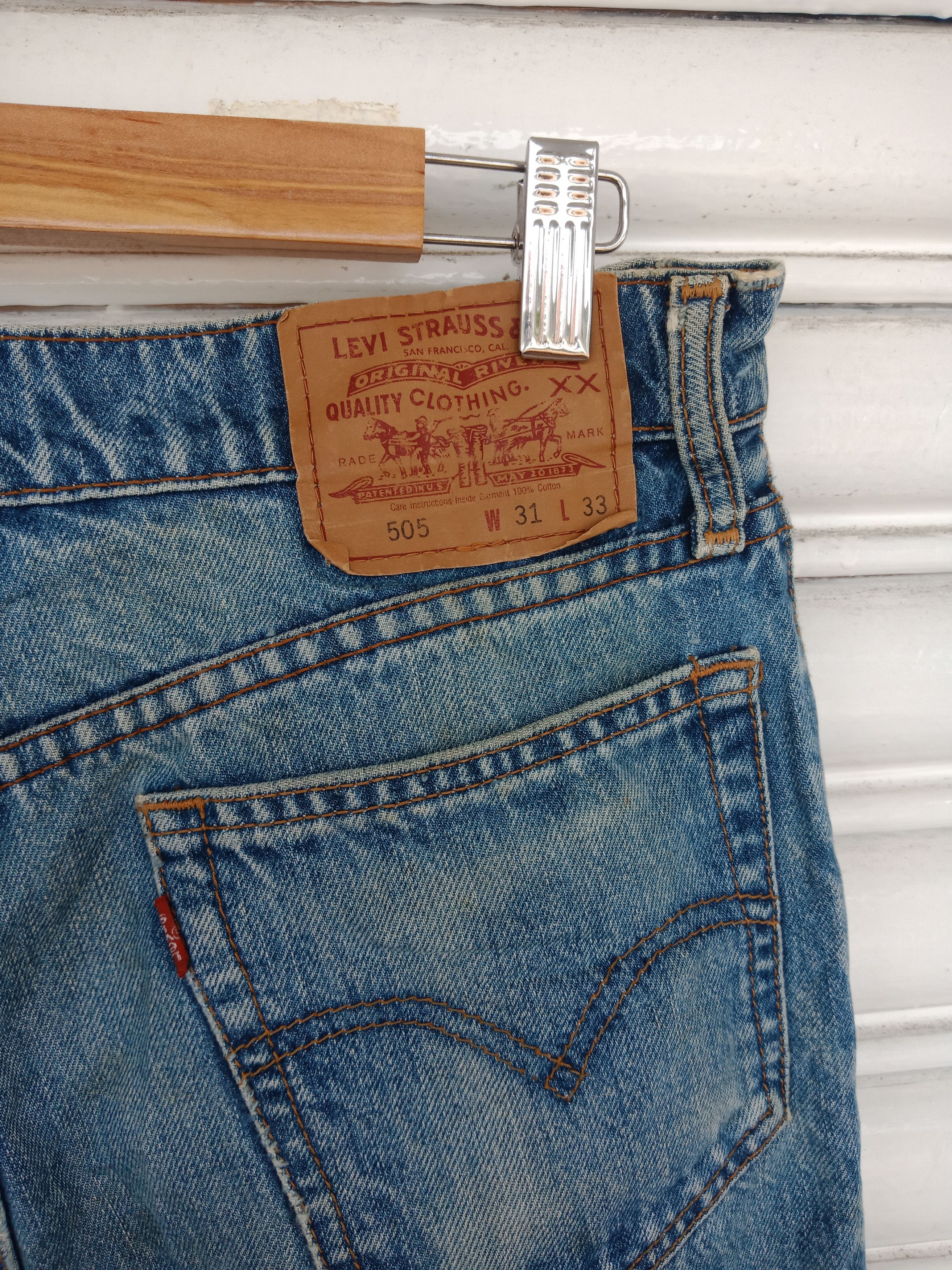 Levi's Levi's 505 Distressed Light Washed (31" X 27") Size US 31 - 8 Thumbnail