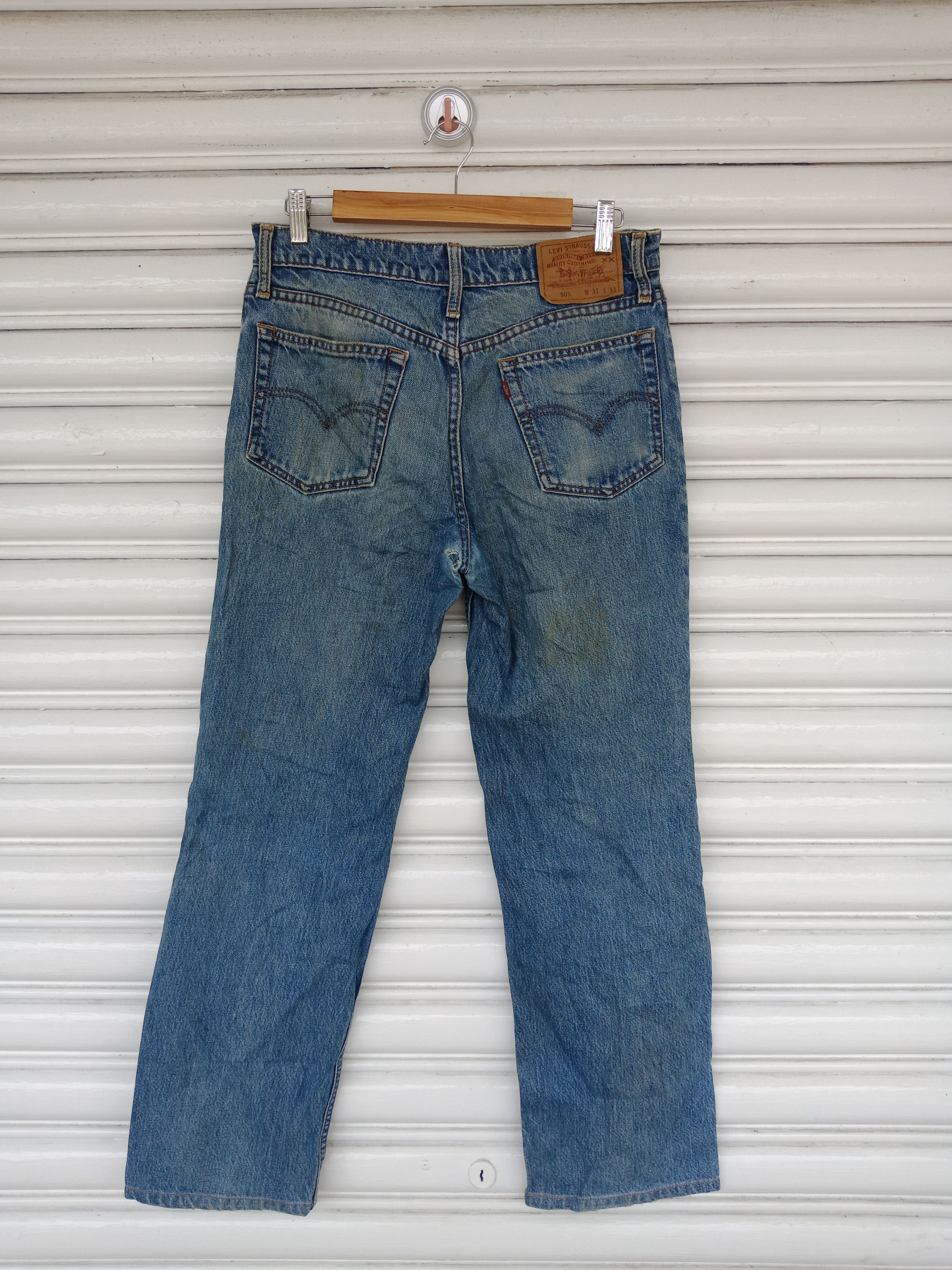 Levi's Levi's 505 Distressed Light Washed (31" X 27") Size US 31 - 2 Thumbnail