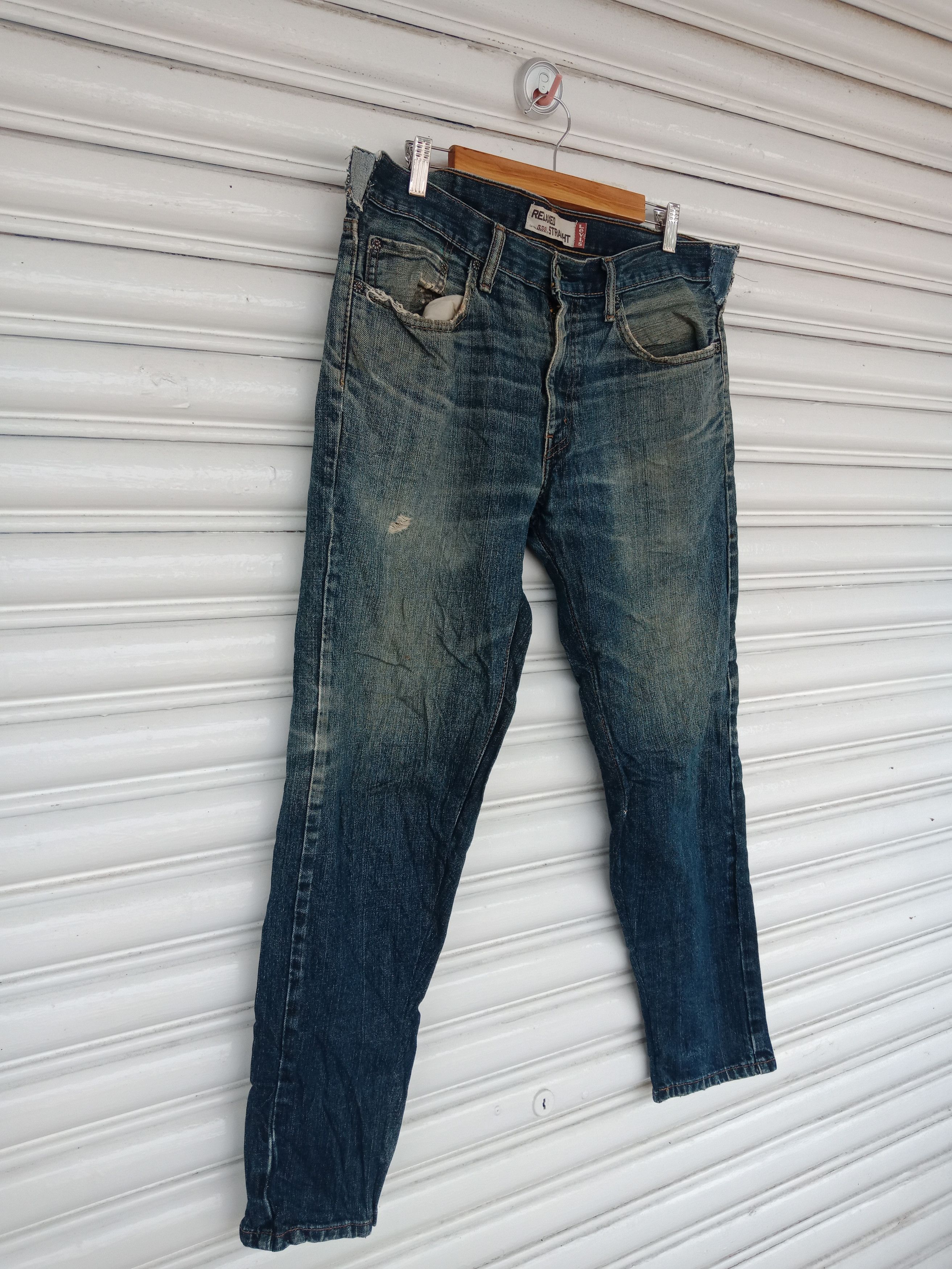 Levi's Levi's 559 Light Washed Relaxed Straight (37" X 29.5") Size US 37 - 4 Thumbnail