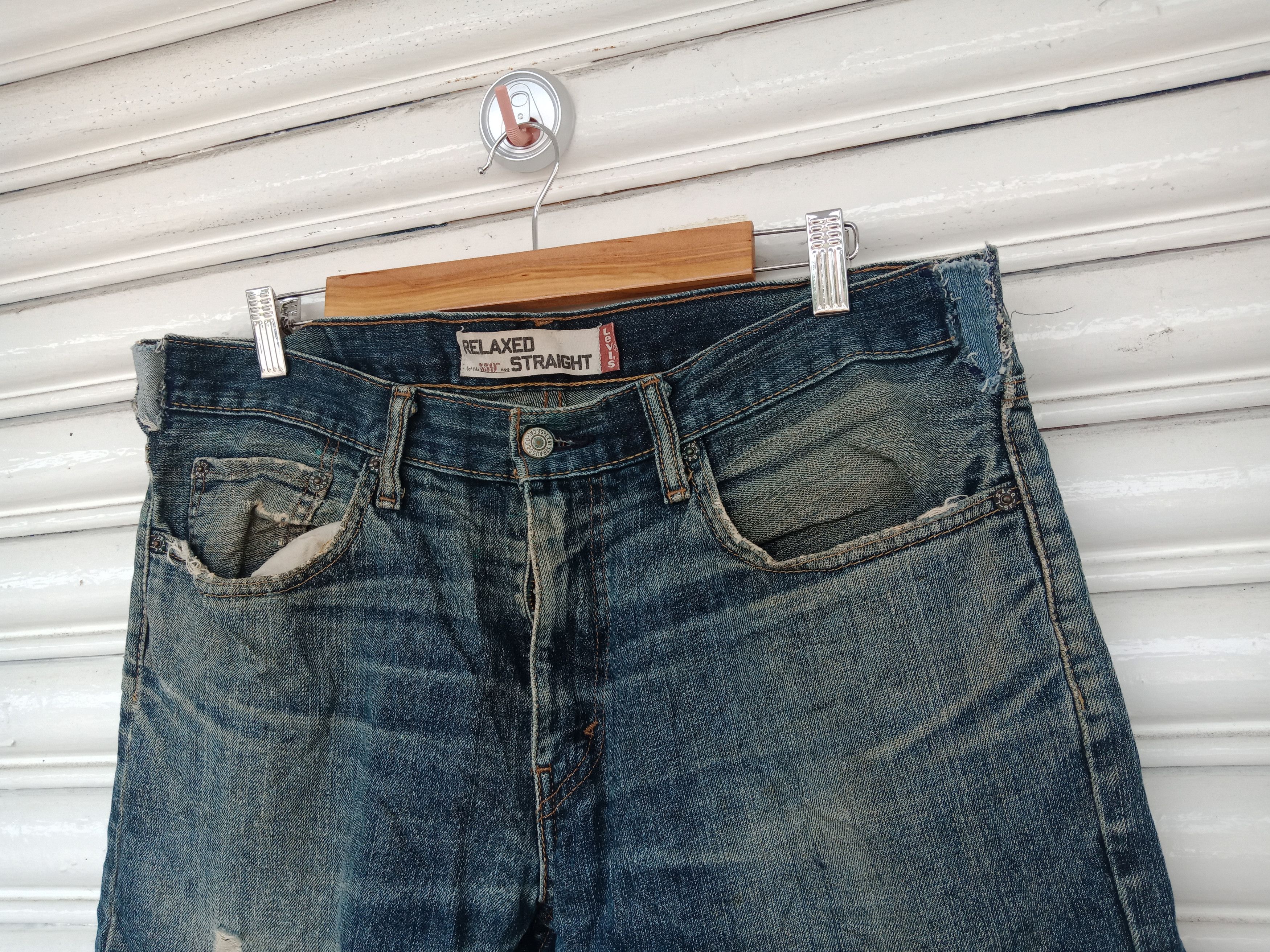 Levi's Levi's 559 Light Washed Relaxed Straight (37" X 29.5") Size US 37 - 5 Thumbnail