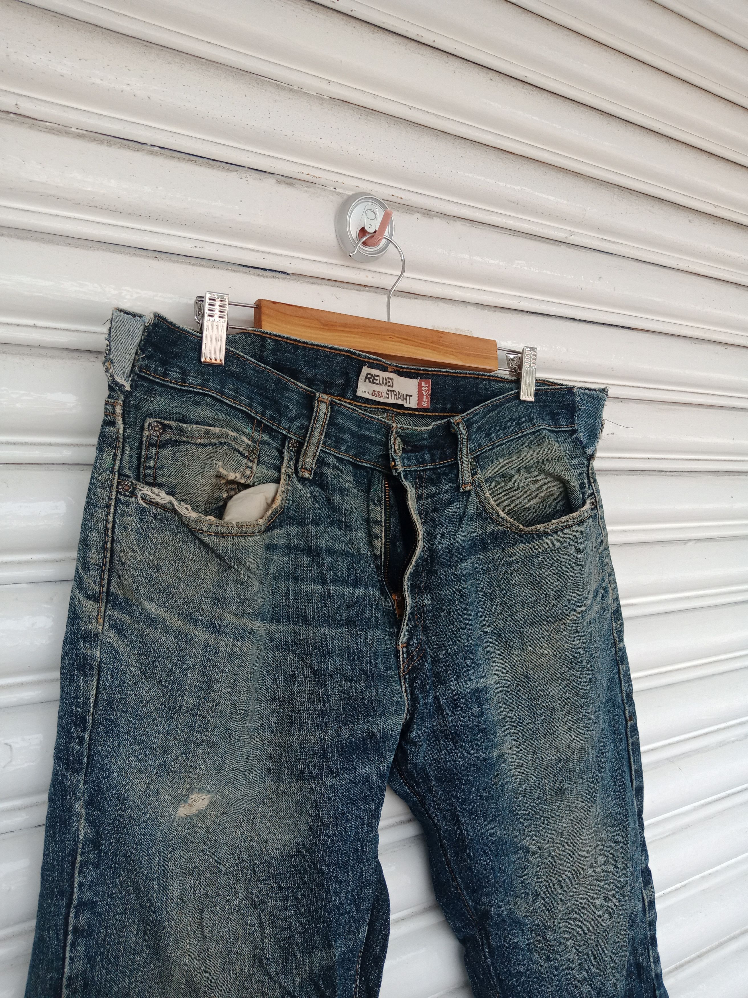Levi's Levi's 559 Light Washed Relaxed Straight (37" X 29.5") Size US 37 - 6 Thumbnail