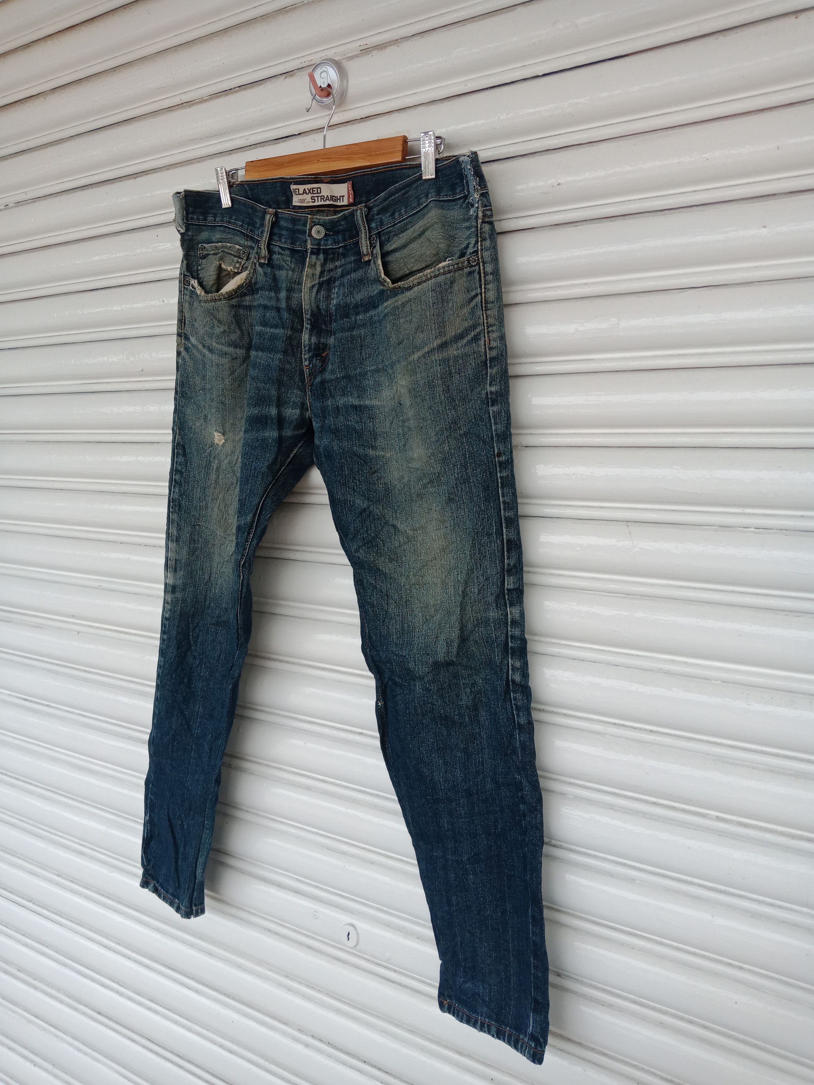 Levi's Levi's 559 Light Washed Relaxed Straight (37" X 29.5") Size US 37 - 3 Thumbnail