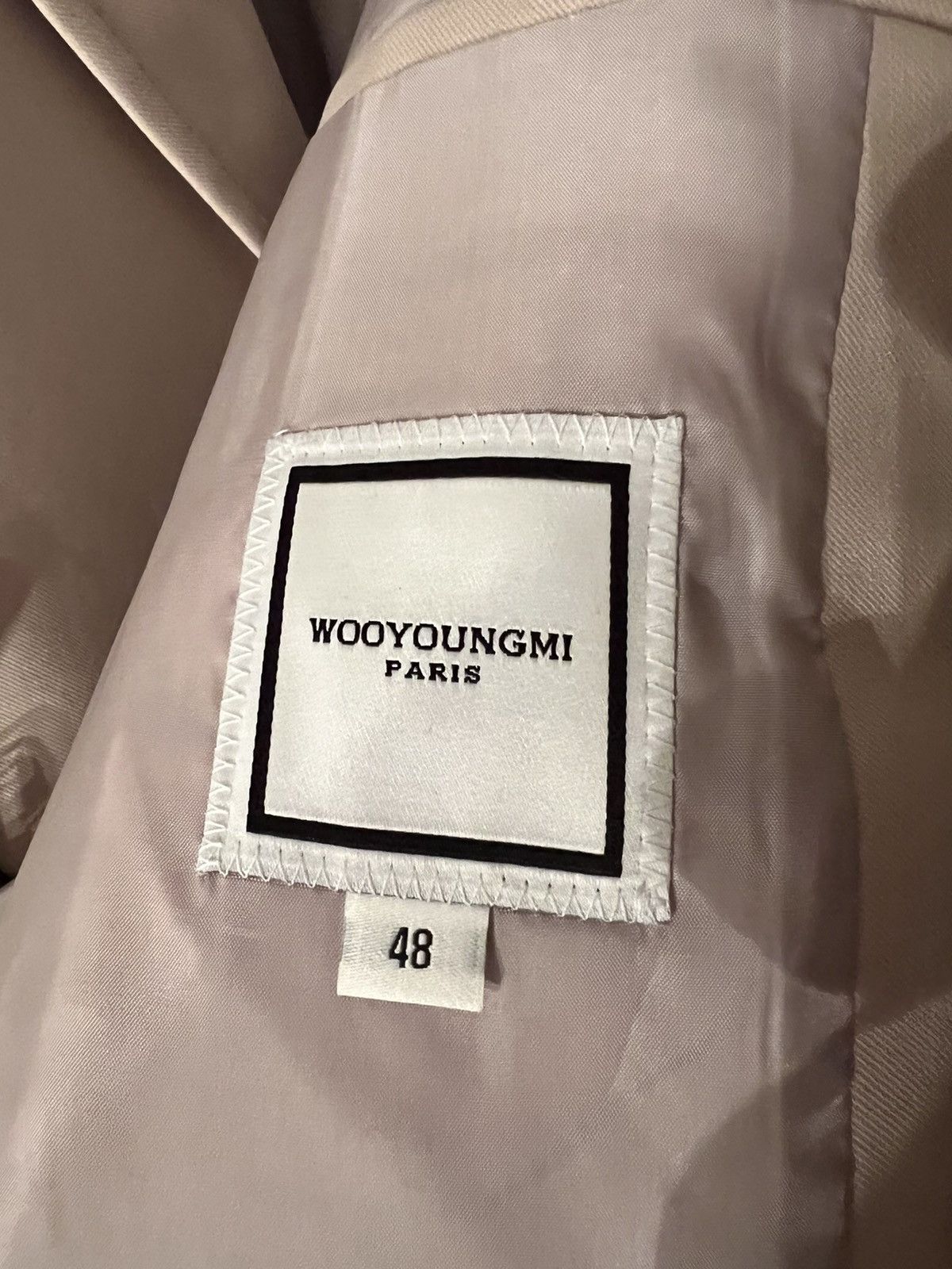 Wooyoungmi NEW SS20 sz48 Beige Double Breasted Cotton Blazer Jacket Size US M / EU 48-50 / 2 - 7 Thumbnail