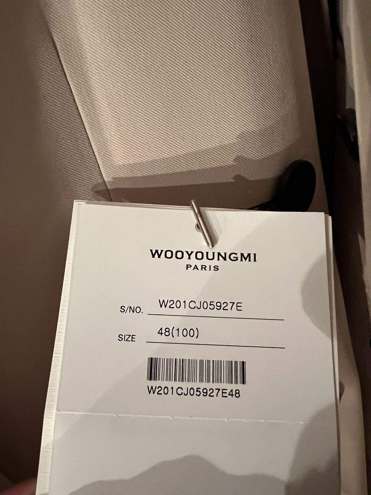 Wooyoungmi NEW SS20 sz48 Beige Double Breasted Cotton Blazer Jacket Size US M / EU 48-50 / 2 - 6 Thumbnail