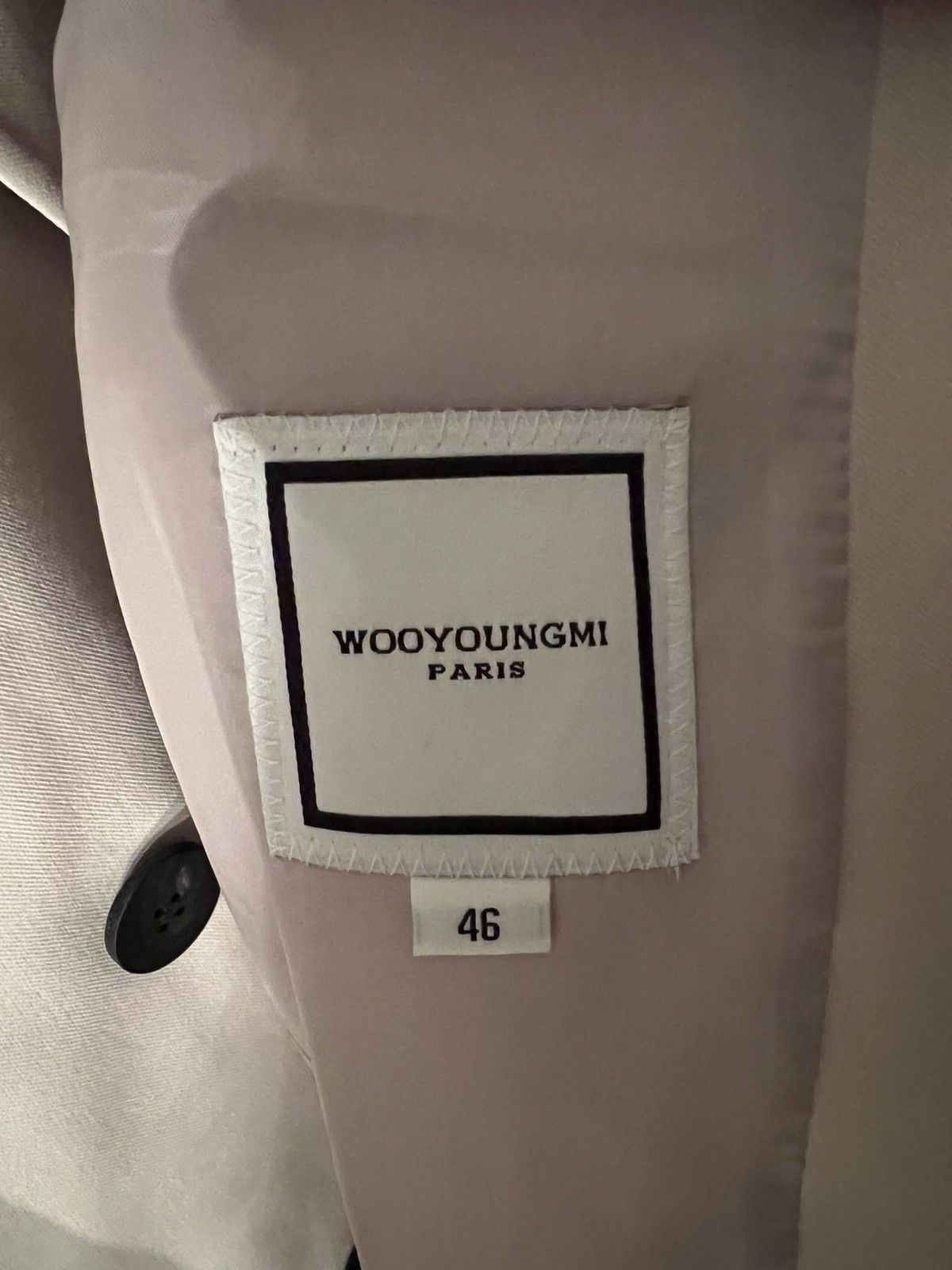 Wooyoungmi NEW SS20 sz46 Beige Double Breasted Cotton Blazer Jacket Size US S / EU 44-46 / 1 - 6 Thumbnail