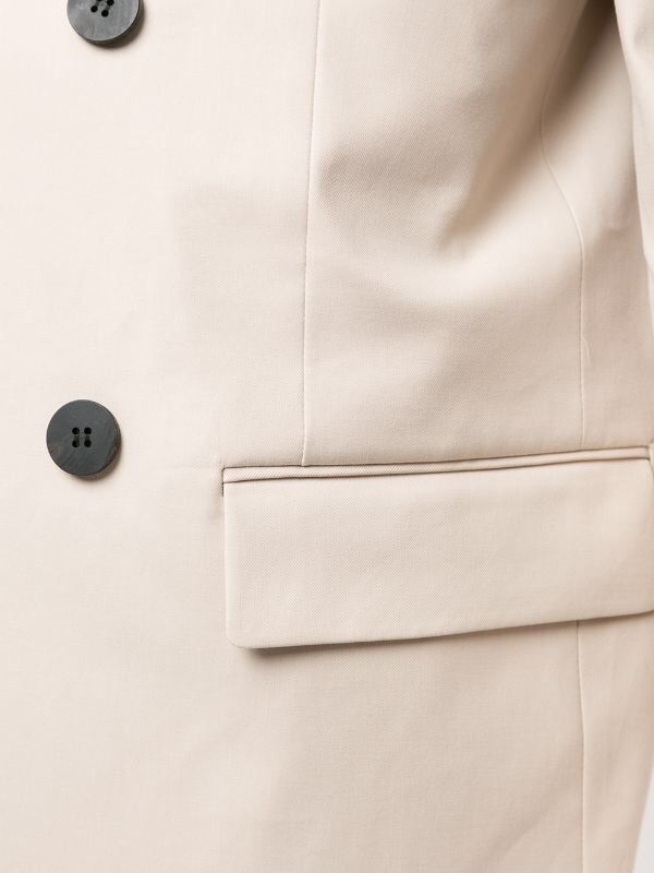 Wooyoungmi NEW SS20 sz46 Beige Double Breasted Cotton Blazer Jacket Size US S / EU 44-46 / 1 - 5 Thumbnail