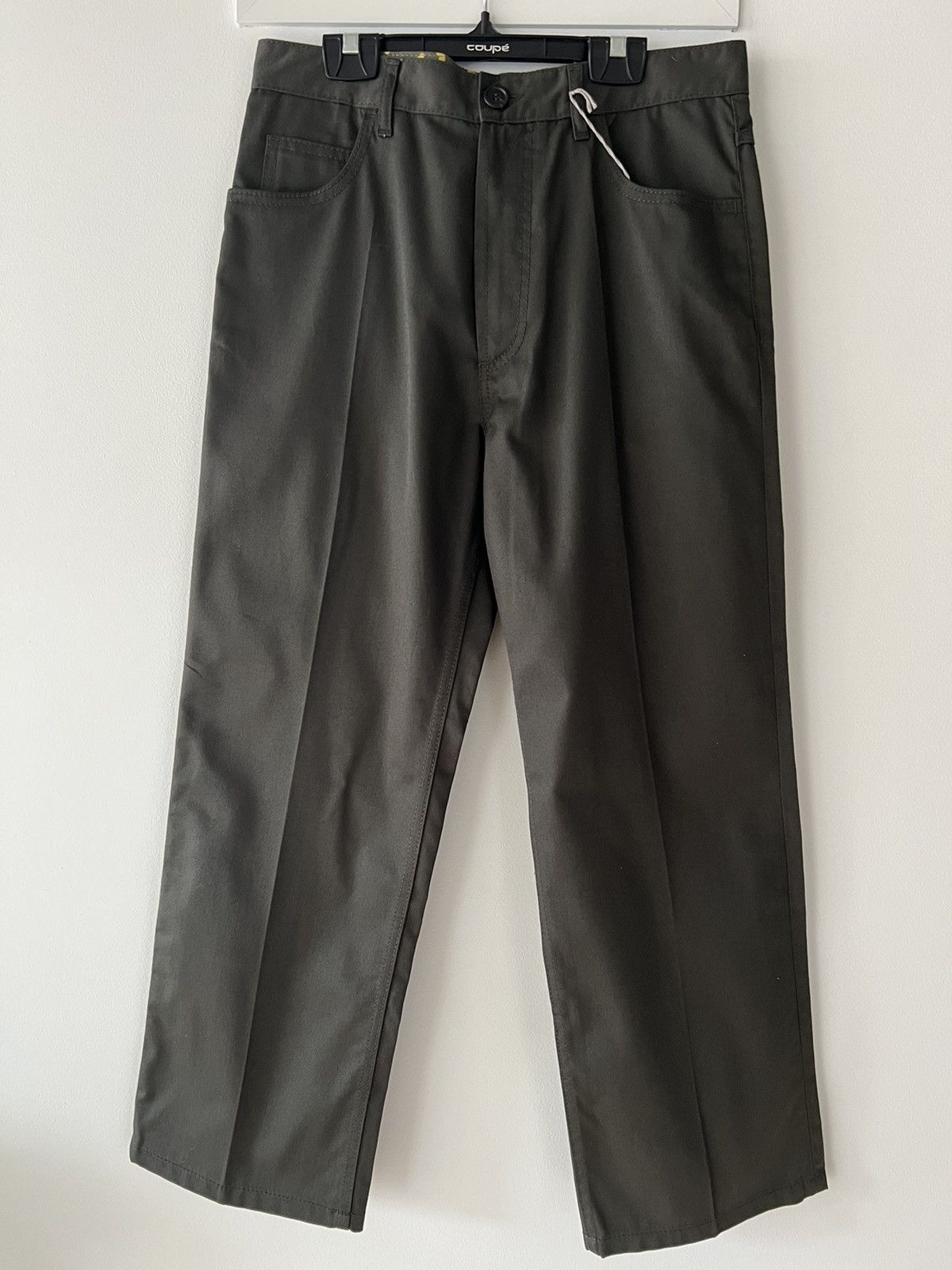 image of Marni $1K New 46 Military Green Gabardine Canvas Wide Trousers, Men's (Size 30)