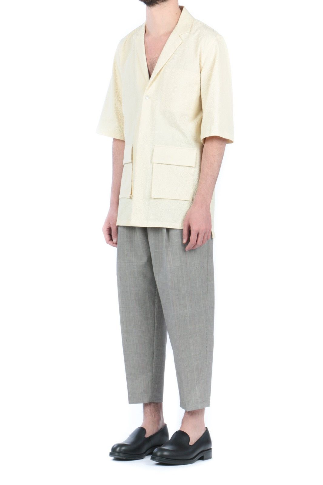Other Ecole de Pensée Seersucker Lab Oversized Pockets Ivory Shirt Size US M / EU 48-50 / 2 - 3 Thumbnail