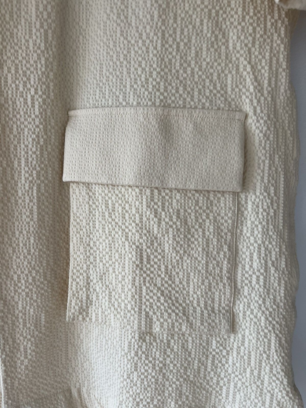Other Ecole de Pensée Seersucker Lab Oversized Pockets Ivory Shirt Size US M / EU 48-50 / 2 - 10 Thumbnail