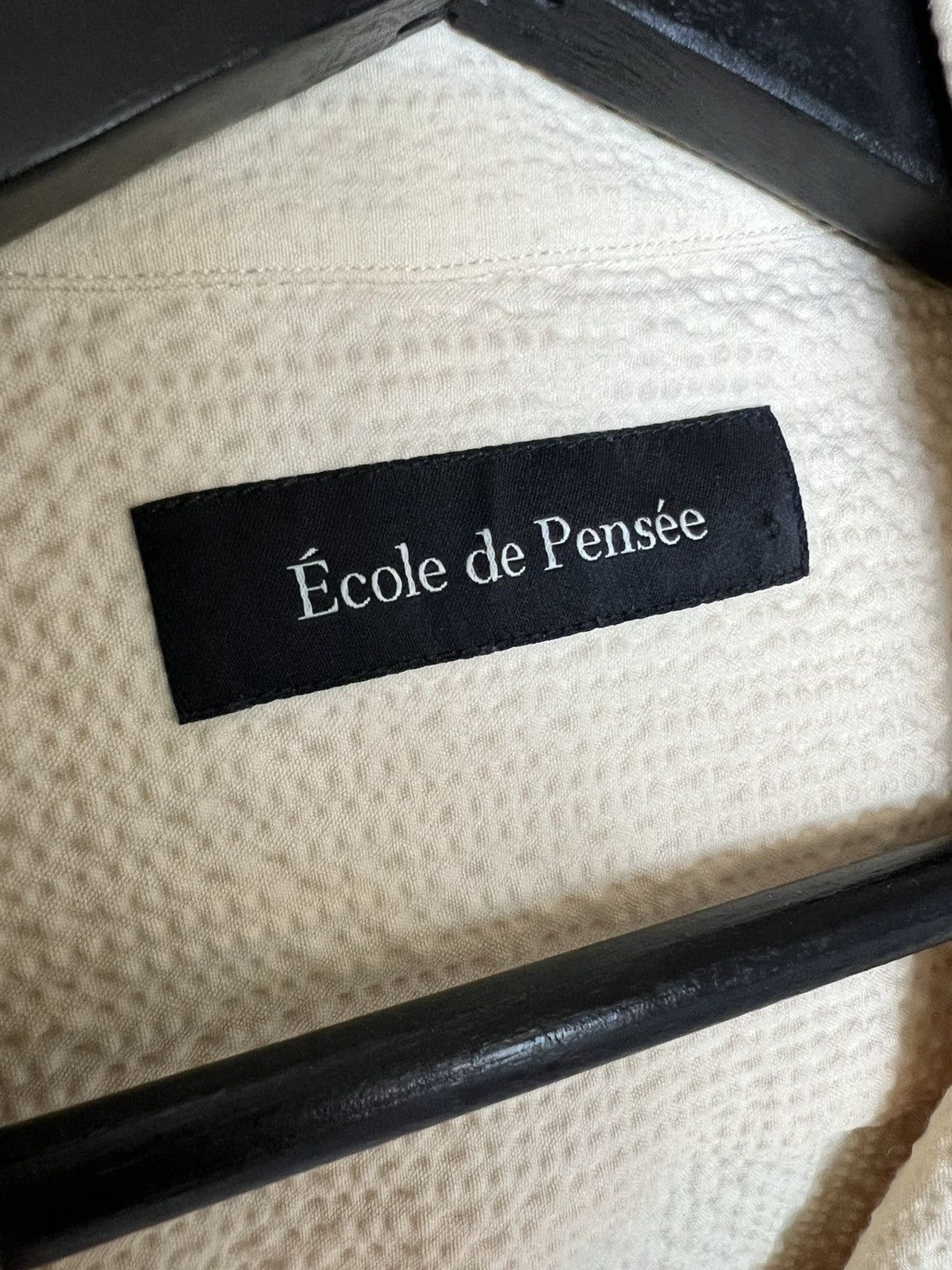Other Ecole de Pensée Seersucker Lab Oversized Pockets Ivory Shirt Size US M / EU 48-50 / 2 - 5 Thumbnail