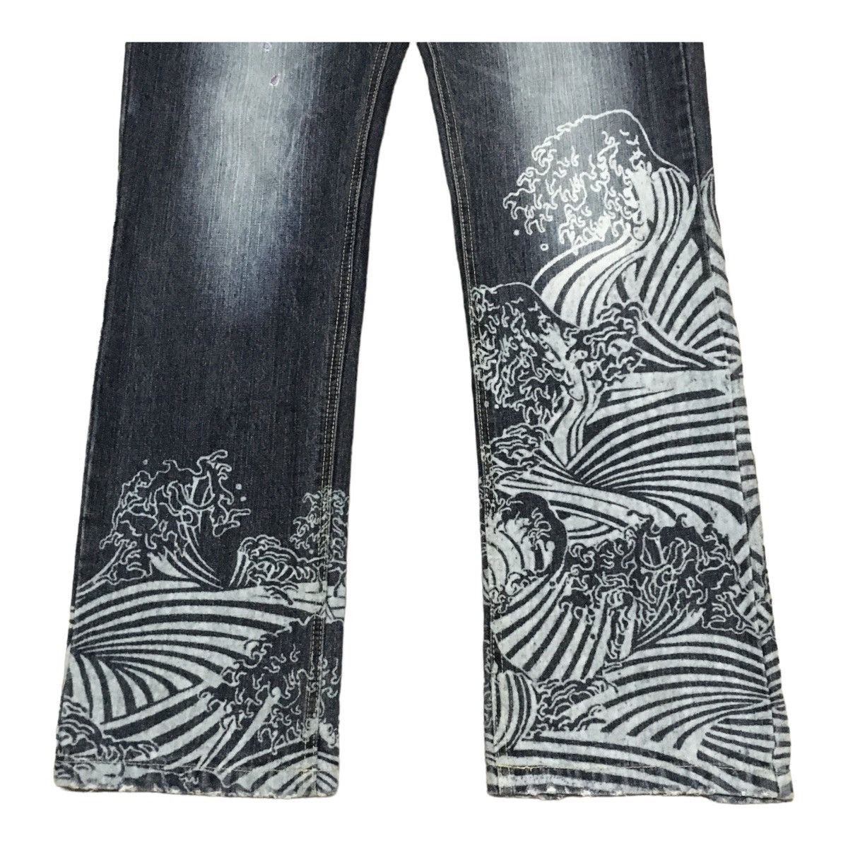 If Six Was Nine × Japanese Brand Rare Design Vintage Japanese Brand GUMU Sukajan Jeans 1990s Size US 35 - 5 Thumbnail